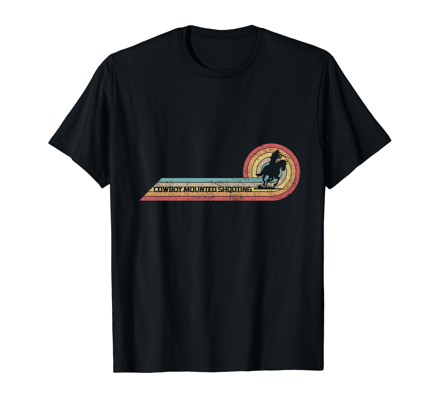 Cowboy Mounted Shooting Player T-Shirt - Custom Art Print for Adults - T-Shirt, Sweatshirt, Hoodie