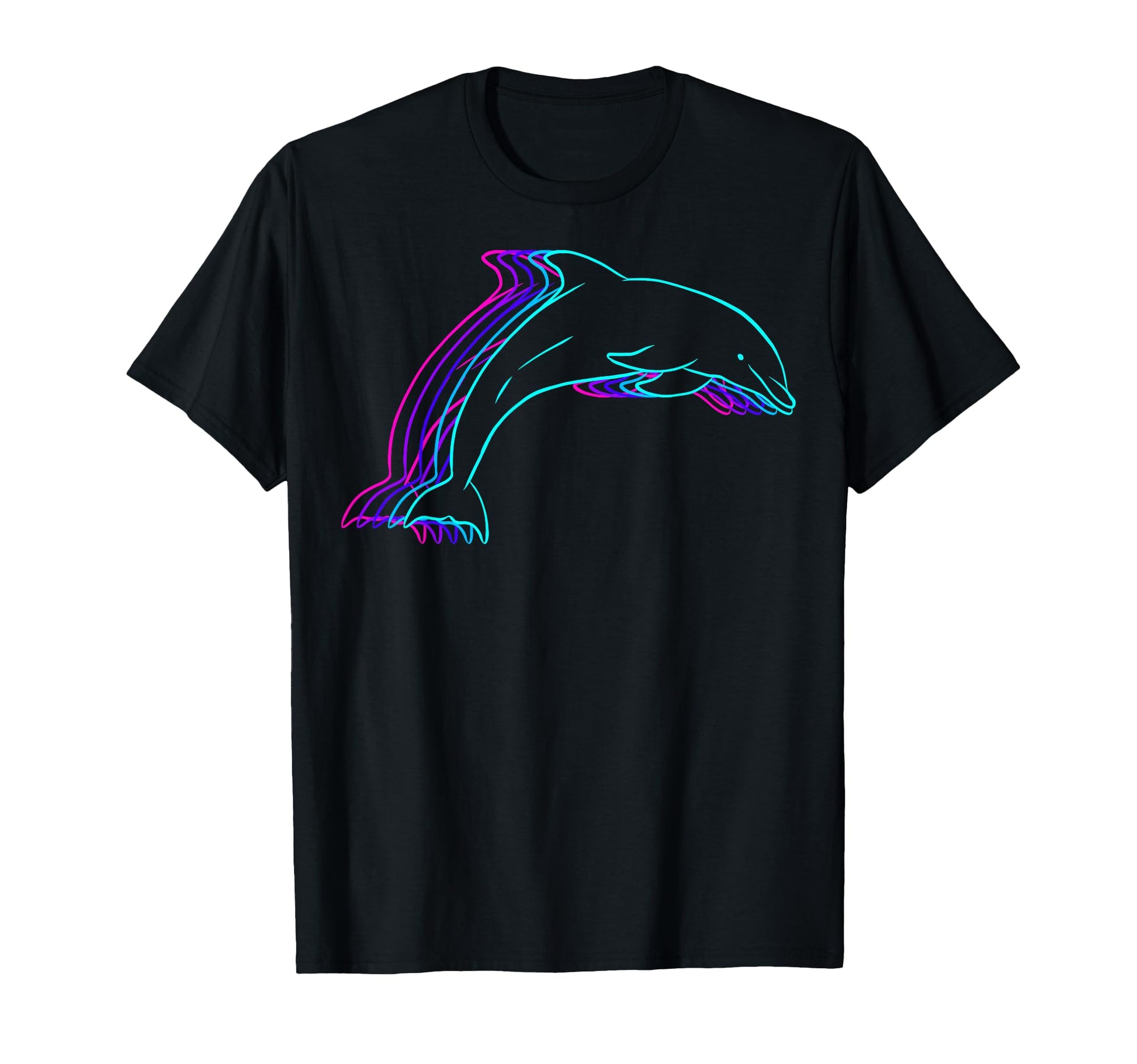Dolphin Animal Vaporwave T-Shirt - Novelty Apparel Men Women - T-Shirt, Sweatshirt, Hoodie