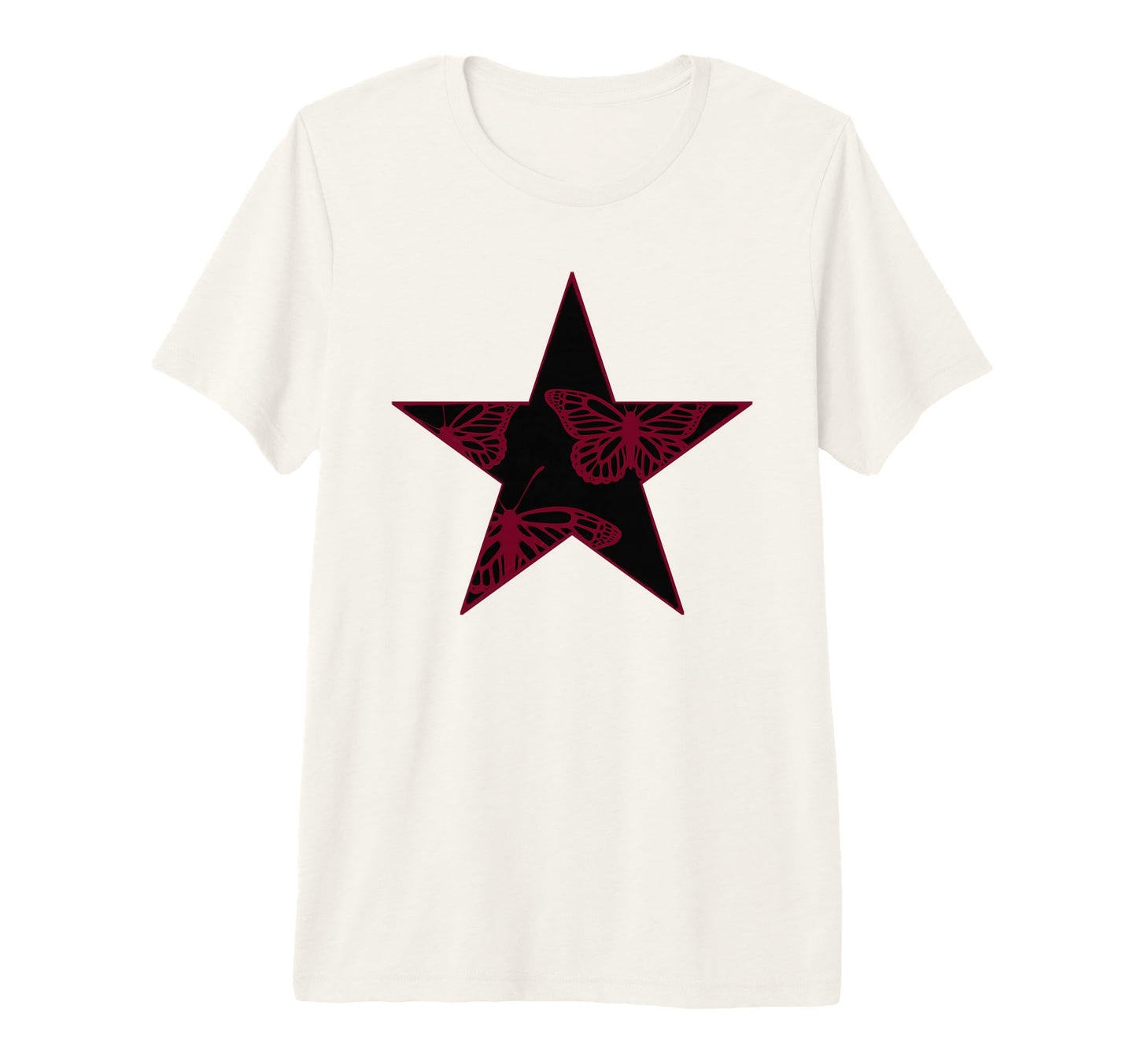 Star Stencil Graffiti Art Goth Grunge Egirl T-Shirt - Graphic Print Unisex - T-Shirt, Sweatshirt, Hoodie