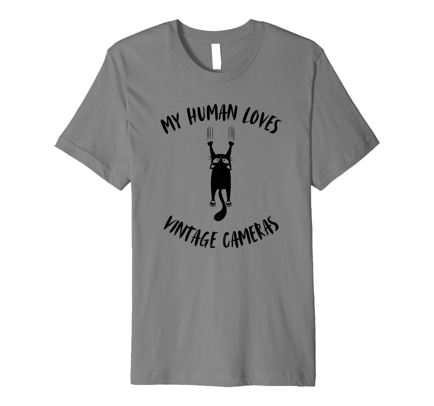 My Human Loves Cameras Cat Parent Hobby T-Shirt - Unique Graphic Men Women - T-Shirt, Sweatshirt, Hoodie