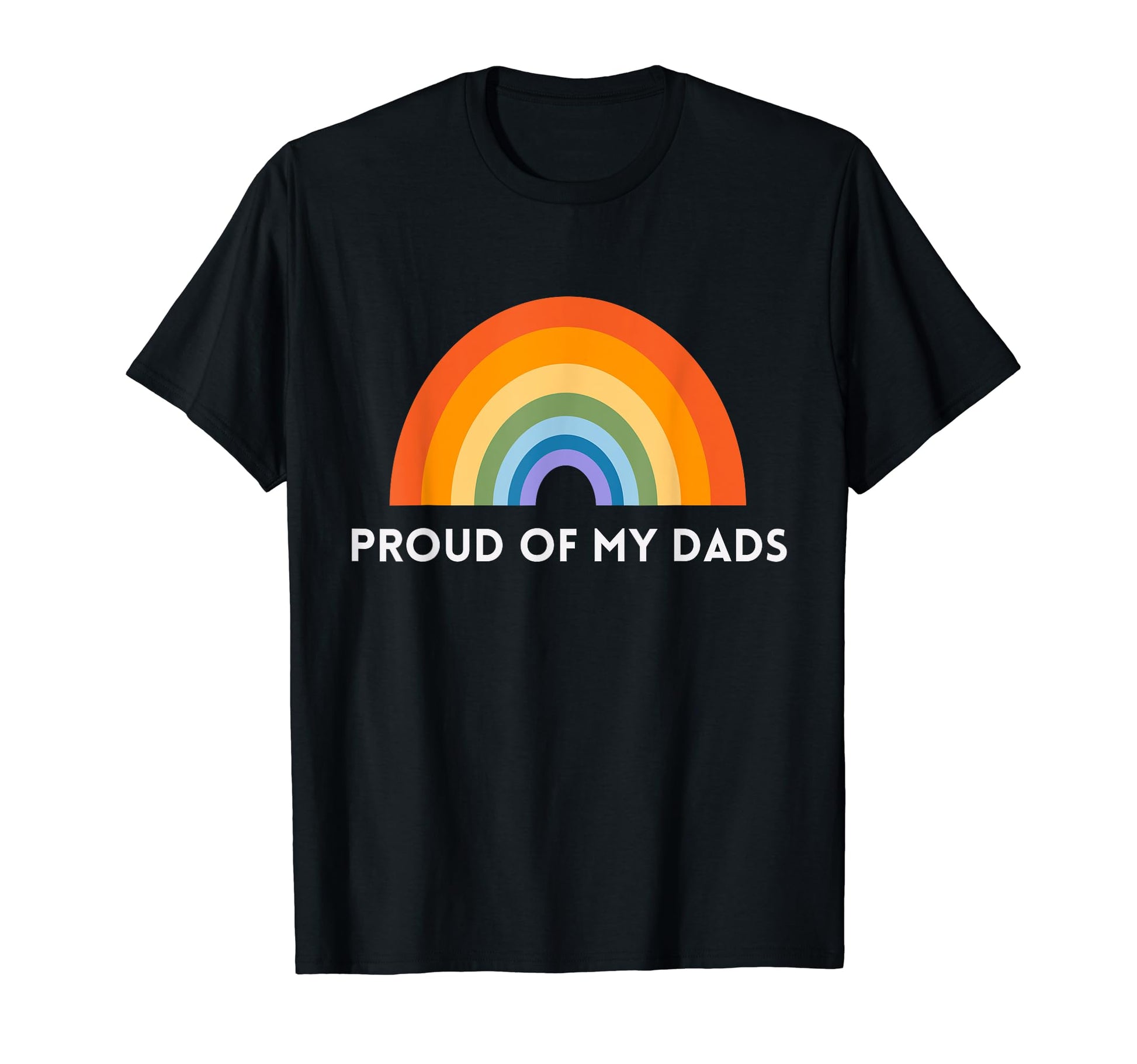 Rainbow Gay Pride Proud My Dads T-Shirt - Aesthetic Graphic Unisex - T-Shirt, Sweatshirt, Hoodie