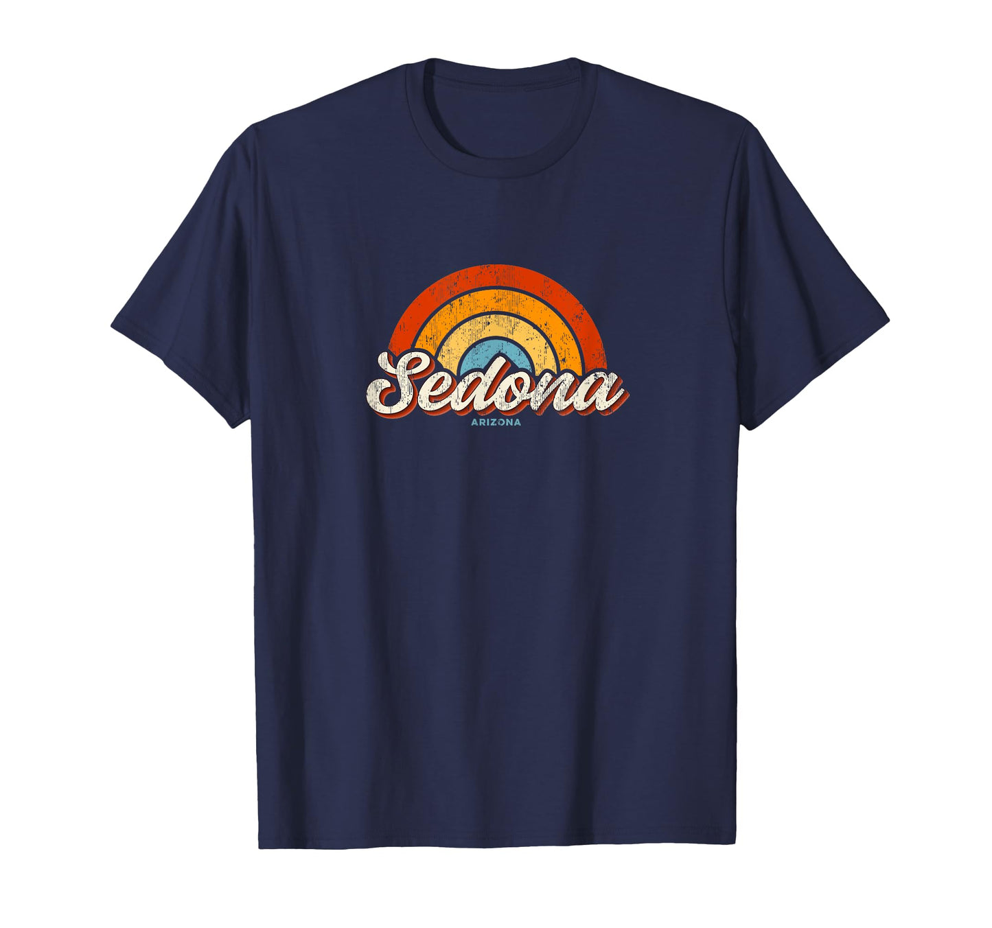 Sedona Arizona Az Rainbow 70S T-Shirt - Aesthetic Graphic Unisex - T-Shirt, Sweatshirt, Hoodie