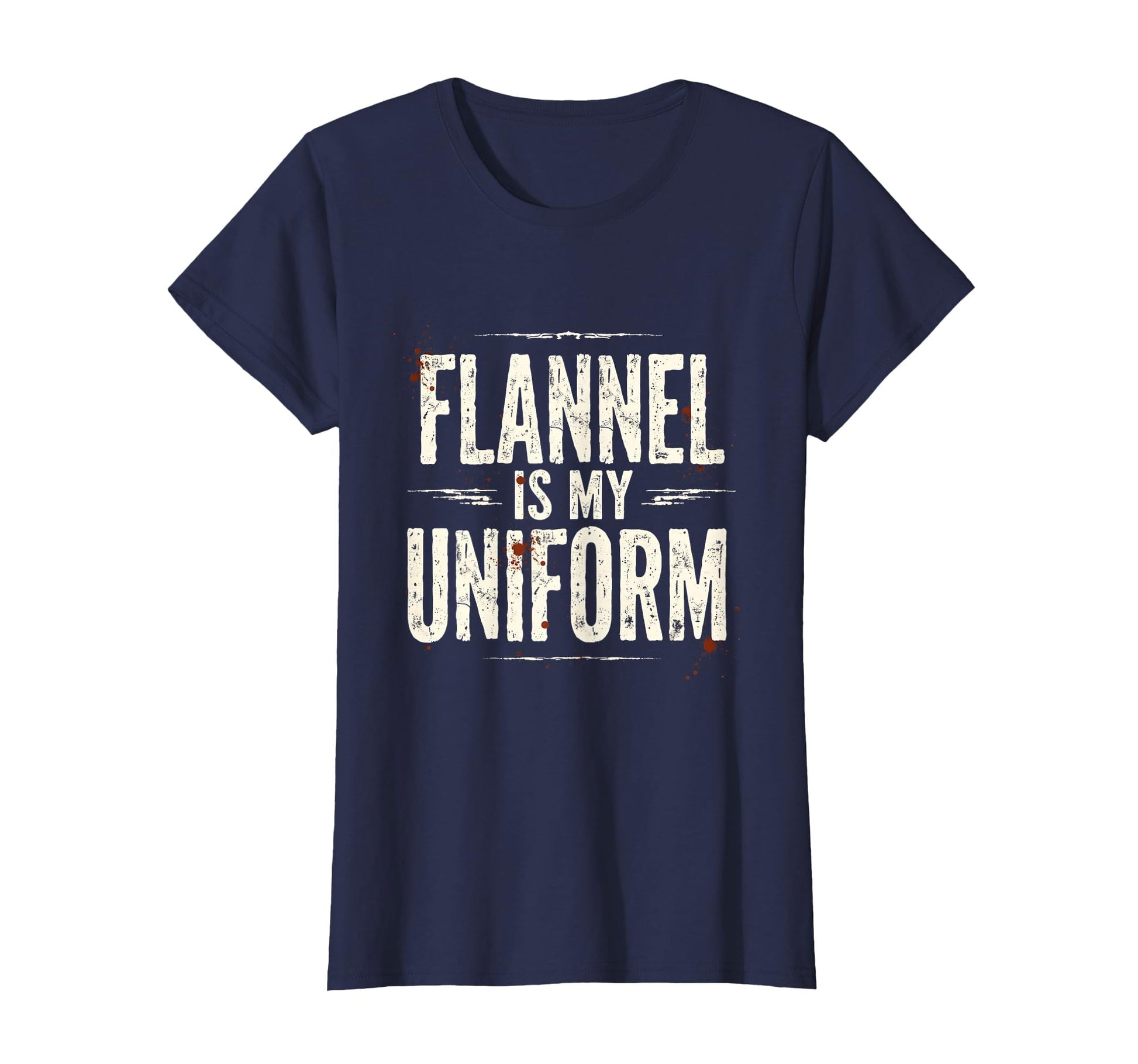 Flannel Is My Uniform Grunge T-Shirt - Minimalist Print Unisex - T-Shirt, Sweatshirt, Hoodie