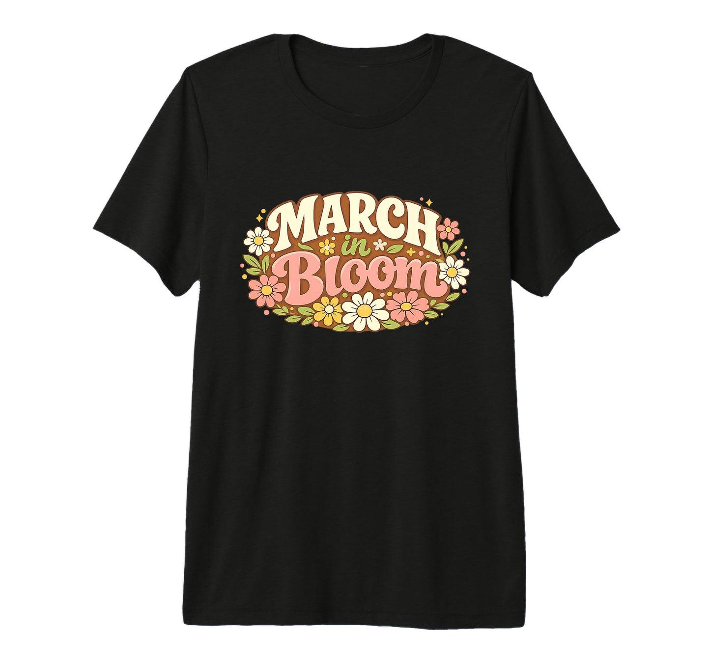 March Bloom Floral Soft Pastel Spring T-Shirt - Graphic Print Men Women - T-Shirt, Sweatshirt, Hoodie