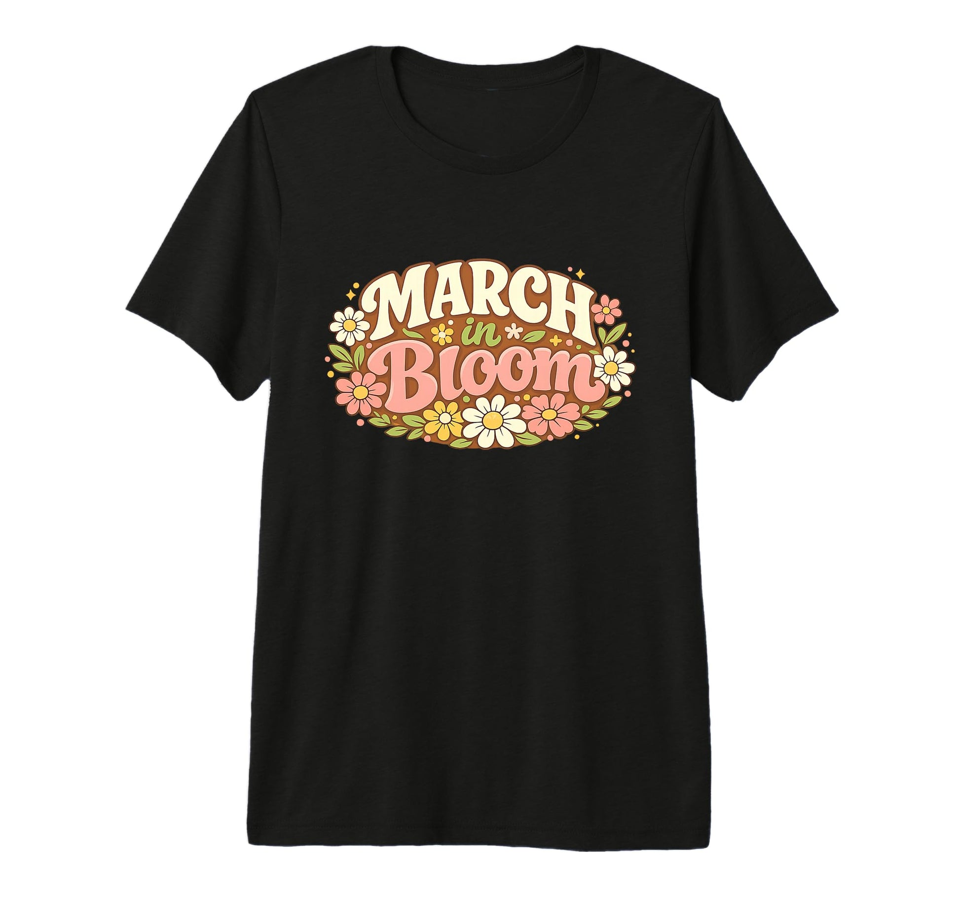March Bloom Floral Soft Pastel Spring T-Shirt - Graphic Print Men Women - T-Shirt, Sweatshirt, Hoodie