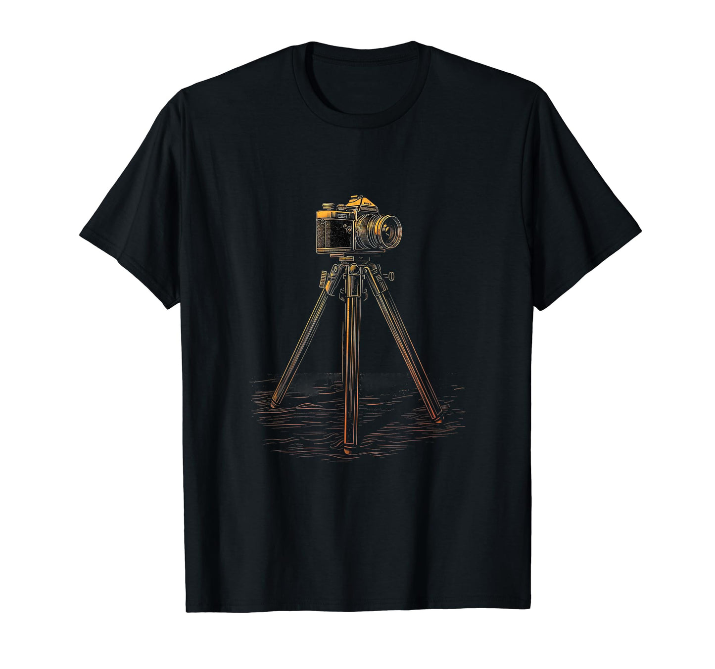 Photography Camera Tripod Photographer T-Shirt - Custom Art Print Men Women - T-Shirt, Sweatshirt, Hoodie