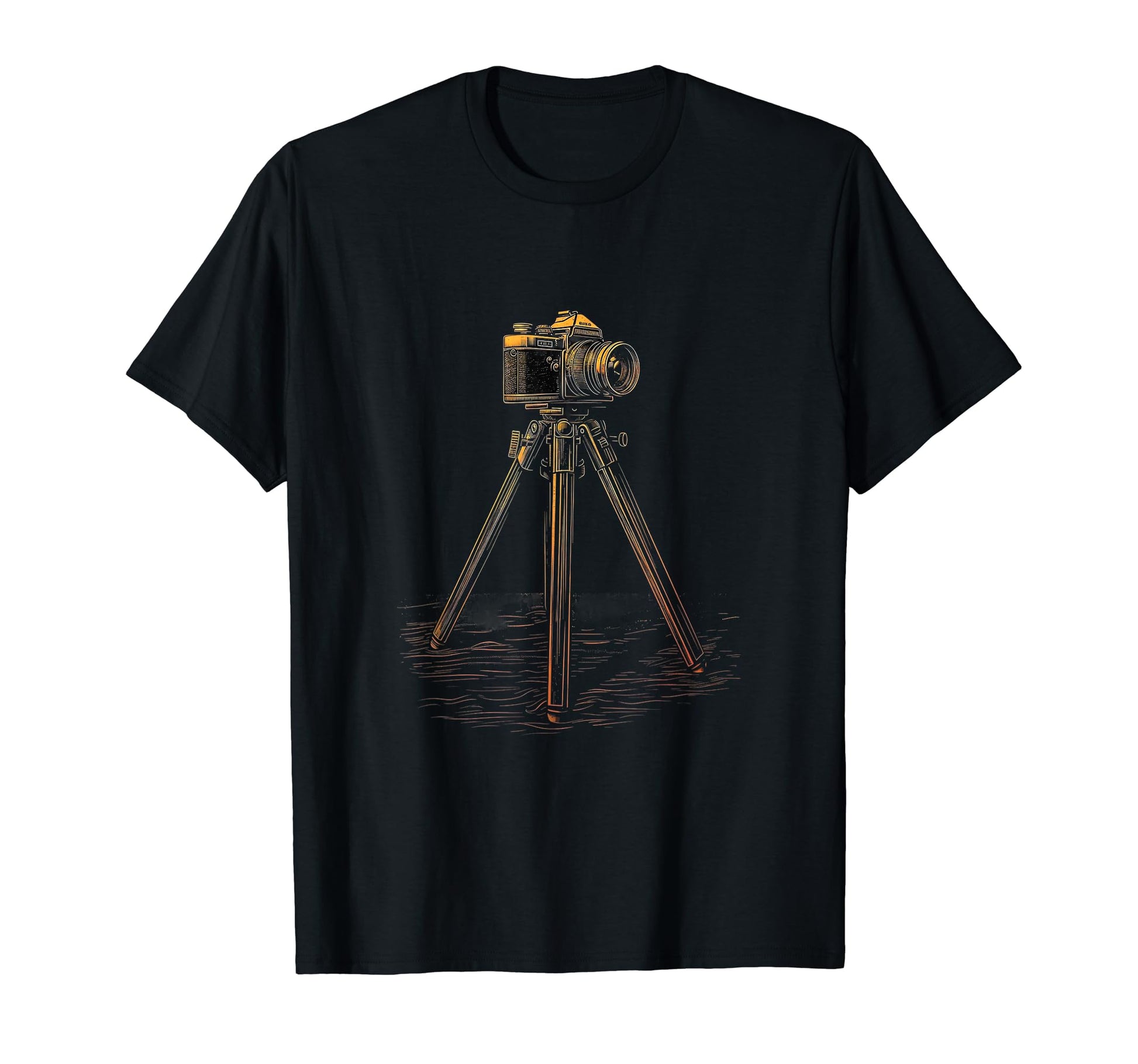 Photography Camera Tripod Photographer T-Shirt - Custom Art Print Men Women - T-Shirt, Sweatshirt, Hoodie