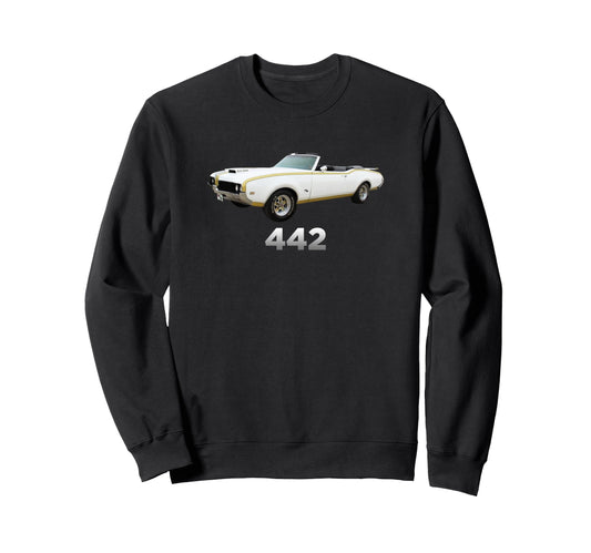 442 Oldsmobile Cutlass Car Sweatshirt - Casual Everyday Wear Men Women - T-Shirt, Sweatshirt, Hoodie