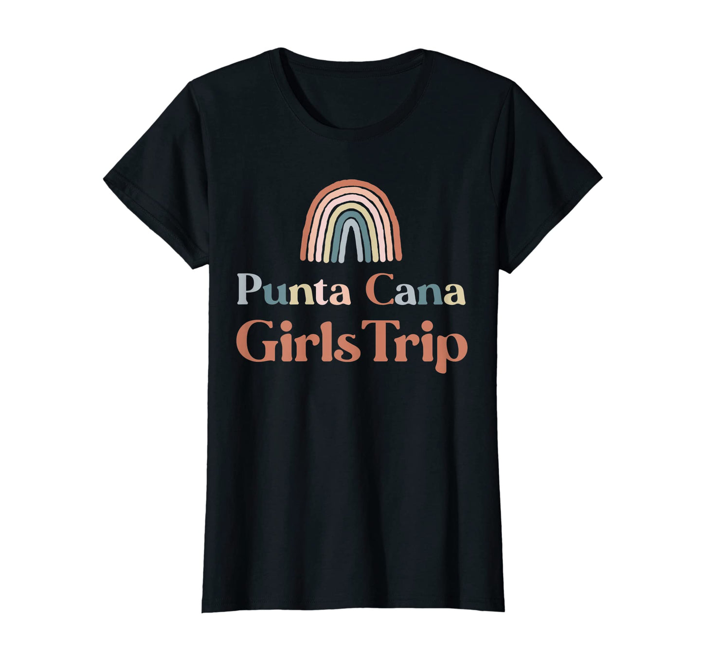 Womens Punta Cana Trip Boho Rainbow T-Shirt - Custom Art Print Unisex - T-Shirt, Sweatshirt, Hoodie