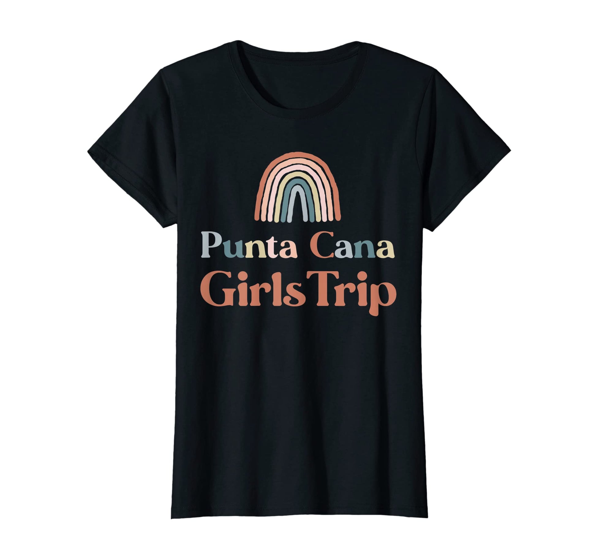 Womens Punta Cana Trip Boho Rainbow T-Shirt - Custom Art Print Unisex - T-Shirt, Sweatshirt, Hoodie