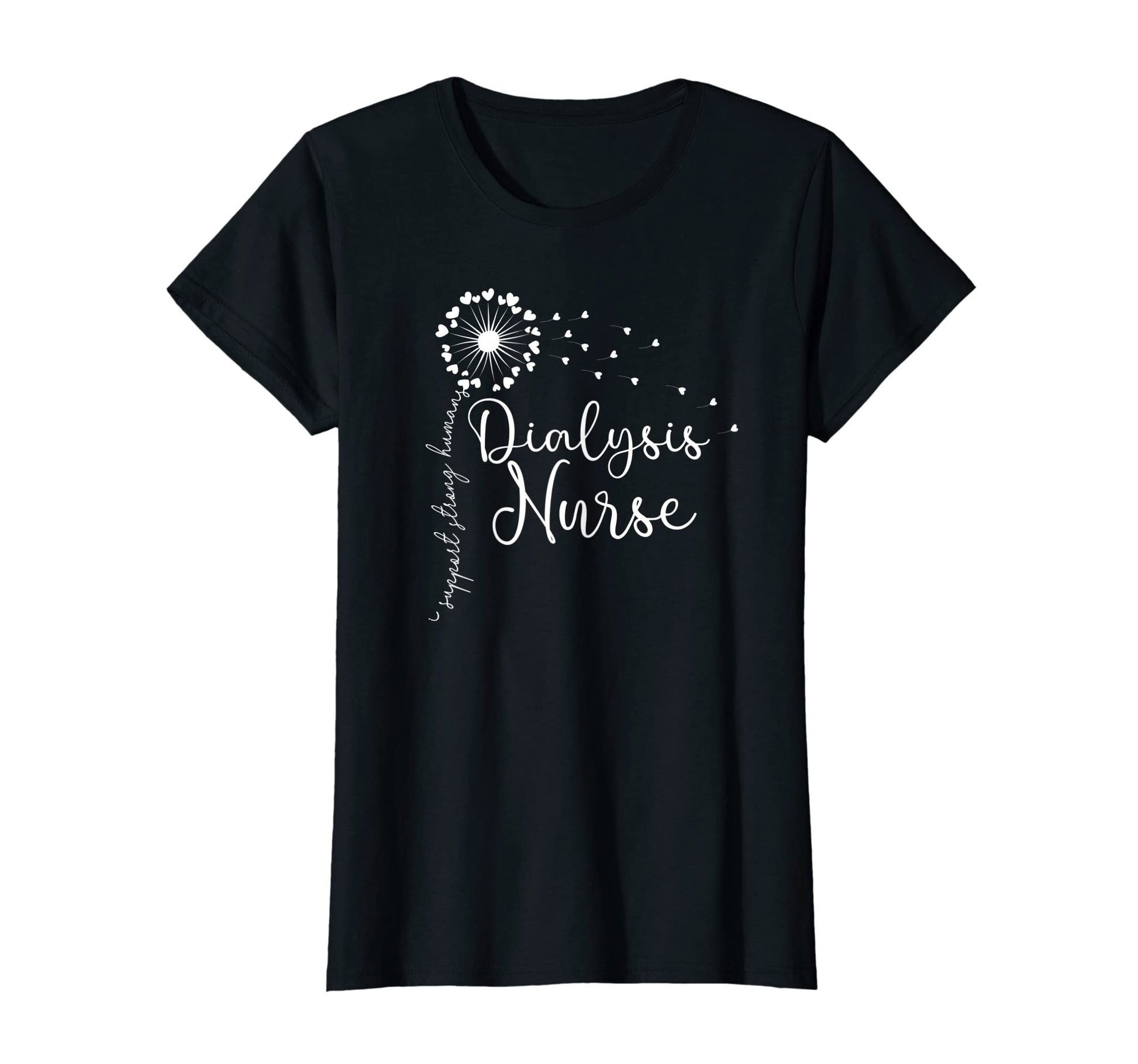 Womens Dialysis Nurse Rainbow T-Shirt - Trendy Graphic for Adults - T-Shirt, Sweatshirt, Hoodie