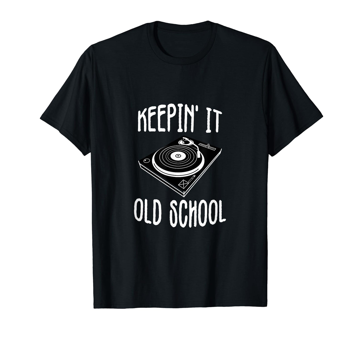 Keepin It Old School Vinyl Hip Hop T-Shirt - Novelty Apparel for Adults - T-Shirt, Sweatshirt, Hoodie