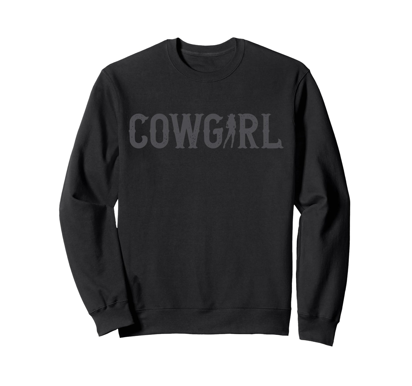 Iconic Cowgirl Western Country Rodeo Sweatshirt - Graphic Print Unisex - T-Shirt, Sweatshirt, Hoodie