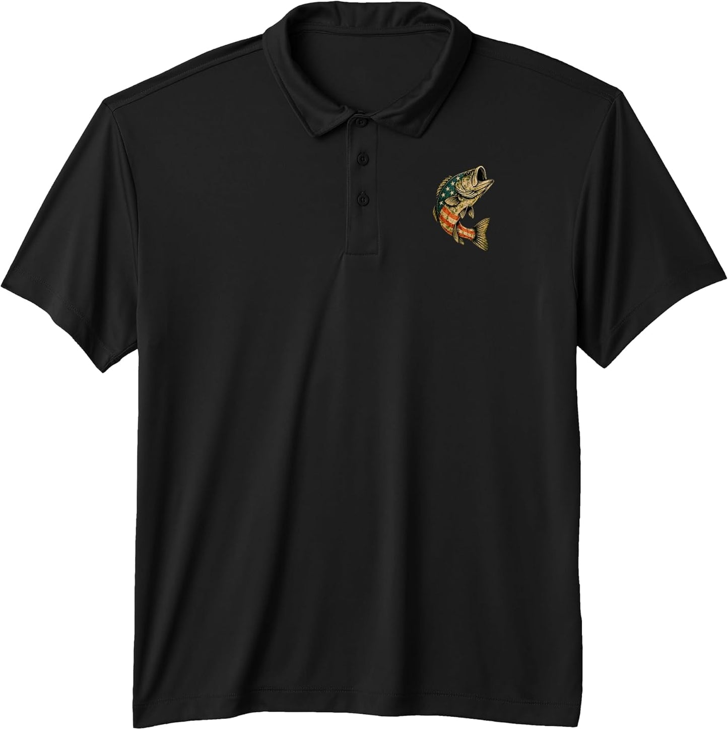 Patriotic Largemouth USA Backprint - Adult & Kids T-Shirts, Sweatshirts & Hoodies apparel design preview 1