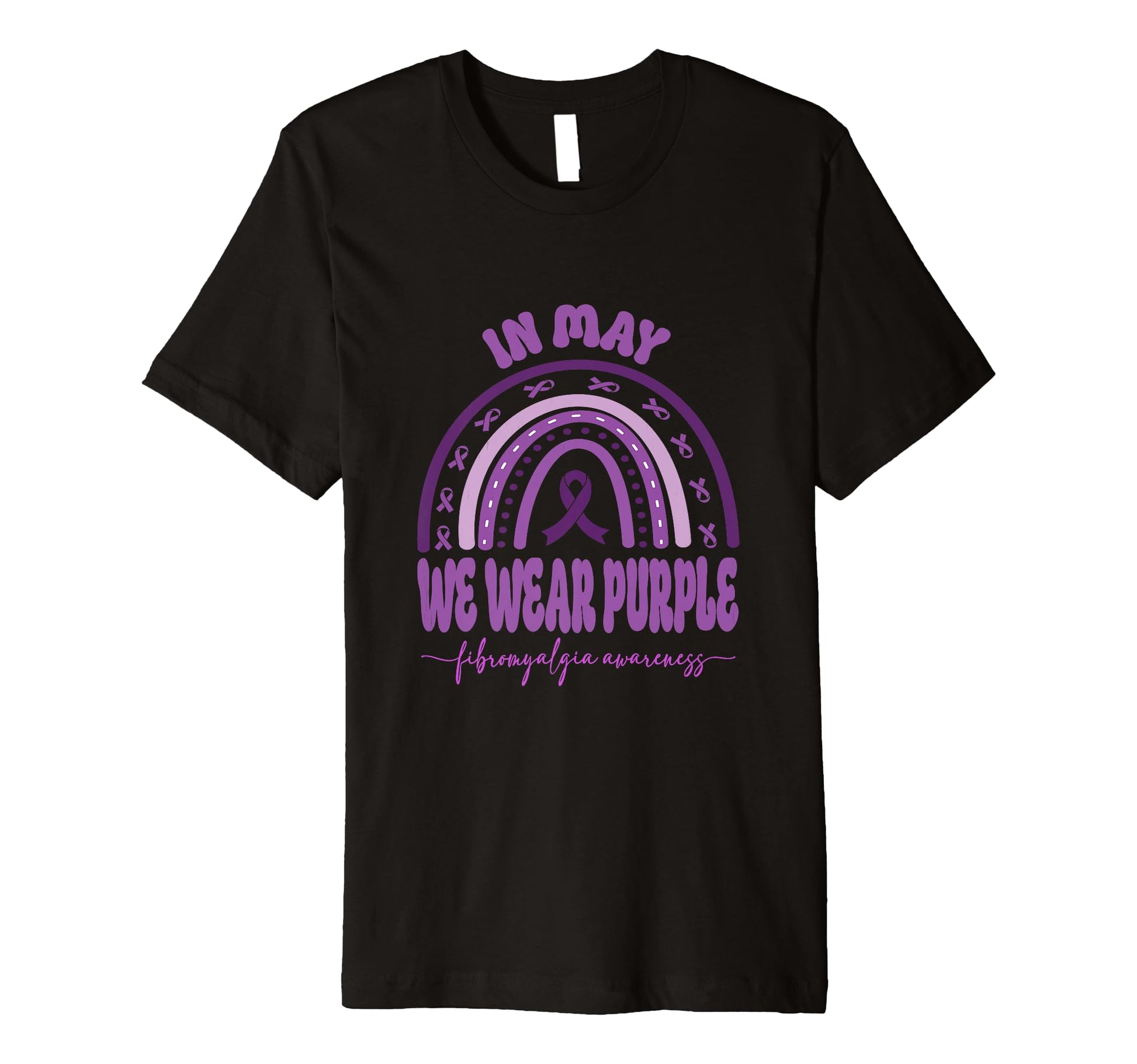 May We Wear Purple Fibromyalgia T-Shirt - Novelty Apparel for Adults - T-Shirt, Sweatshirt, Hoodie