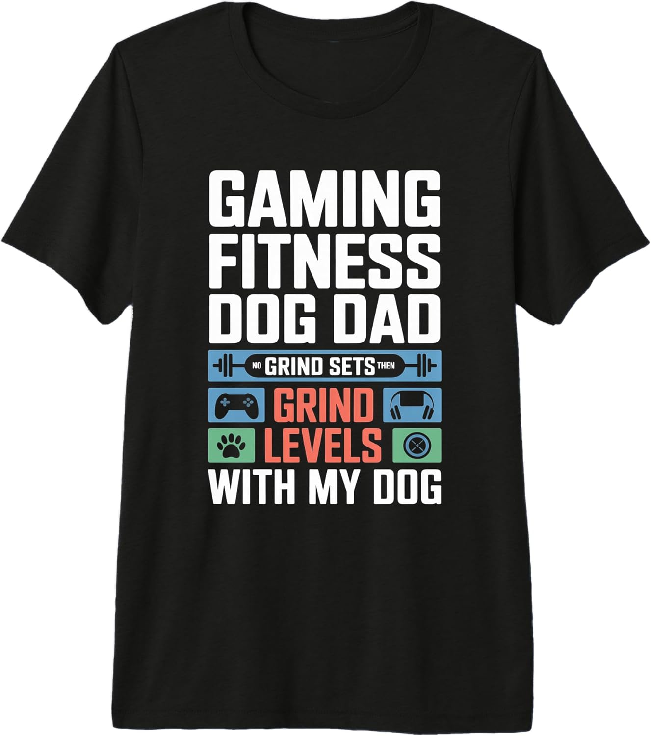 Dog Lover Gamer Fitness - Adult & Kids T-Shirts, Sweatshirts & Hoodies apparel design preview 1