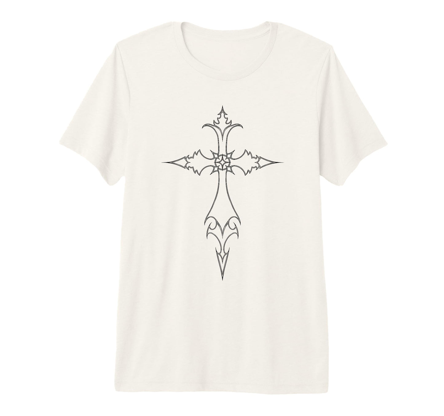 Y2K 90S Goth Cross Alt Grunge Emo Tri T-Shirt - Aesthetic Graphic Unisex - T-Shirt, Sweatshirt, Hoodie