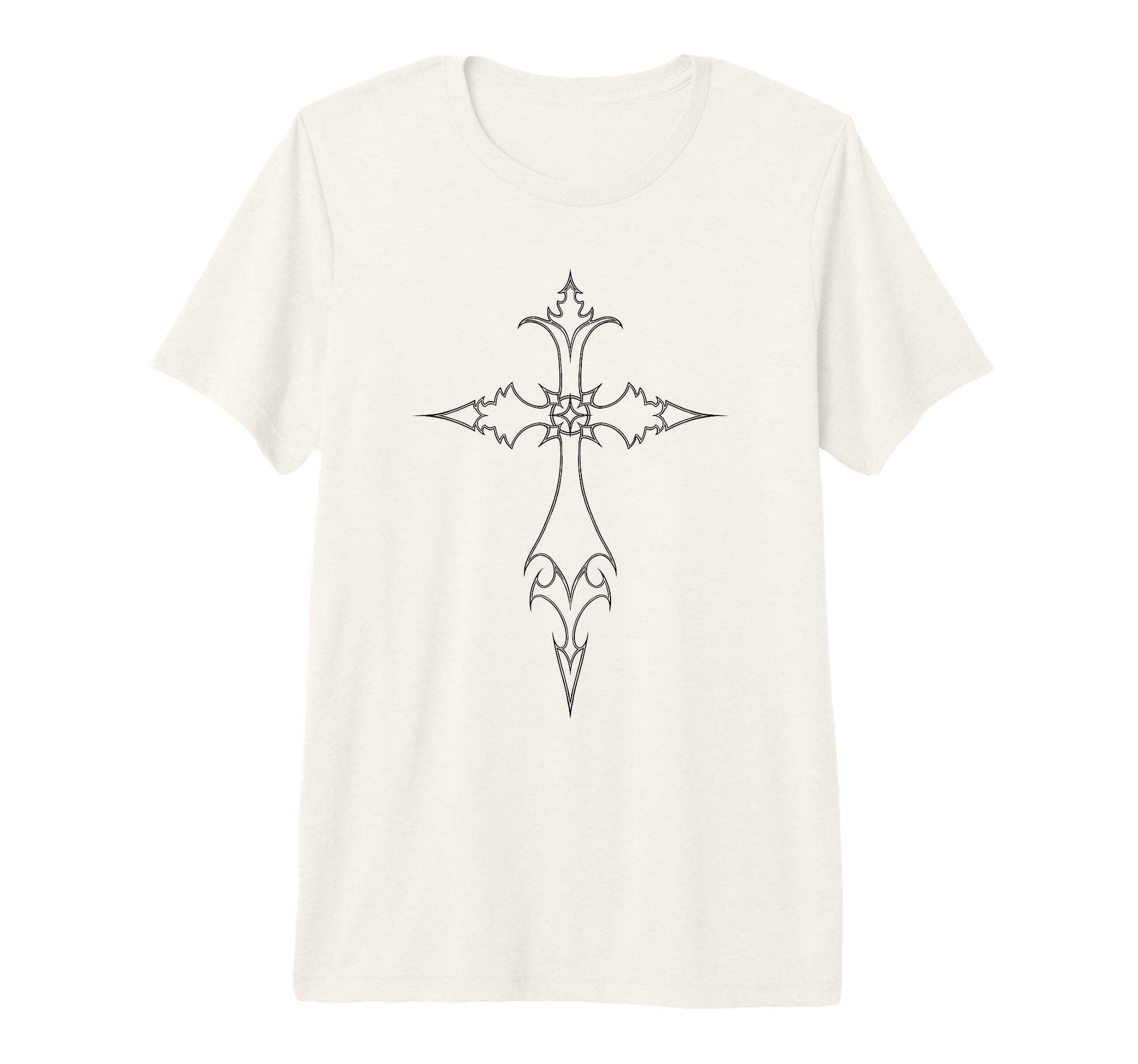 Y2K 90S Goth Cross Alt Grunge Emo Tri T-Shirt - Aesthetic Graphic Unisex - T-Shirt, Sweatshirt, Hoodie