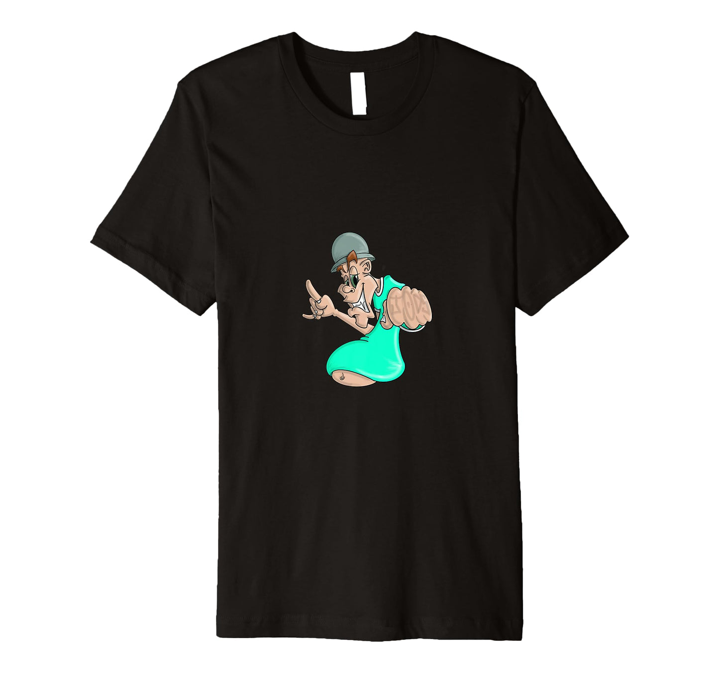 Old School Hip Hop B Character T-Shirt - Aesthetic Graphic Unisex - T-Shirt, Sweatshirt, Hoodie