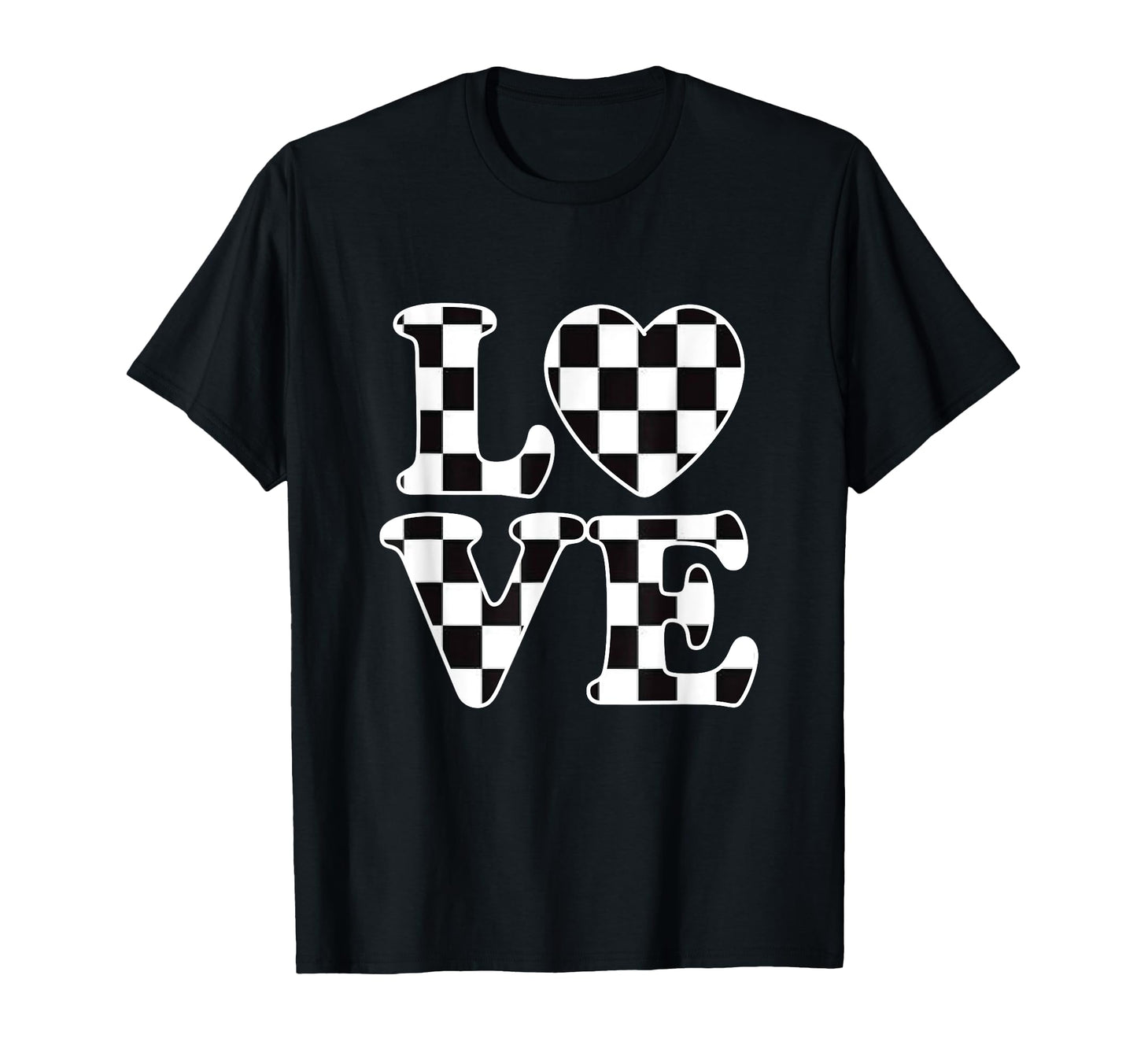Checkered Flag Racing Car Racer Auto T-Shirt - Streetwear Style for Adults - T-Shirt, Sweatshirt, Hoodie