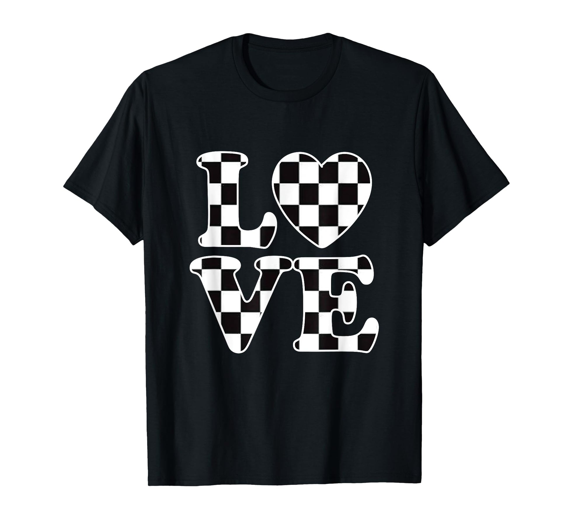 Checkered Flag Racing Car Racer Auto T-Shirt - Streetwear Style for Adults - T-Shirt, Sweatshirt, Hoodie