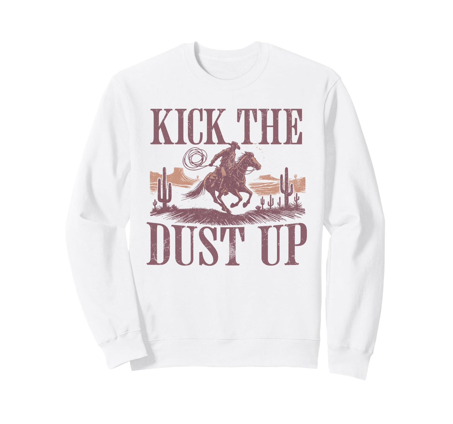 Western Rodeo Cowboy Riding Horse Sweatshirt - Novelty Apparel for Adults - T-Shirt, Sweatshirt, Hoodie