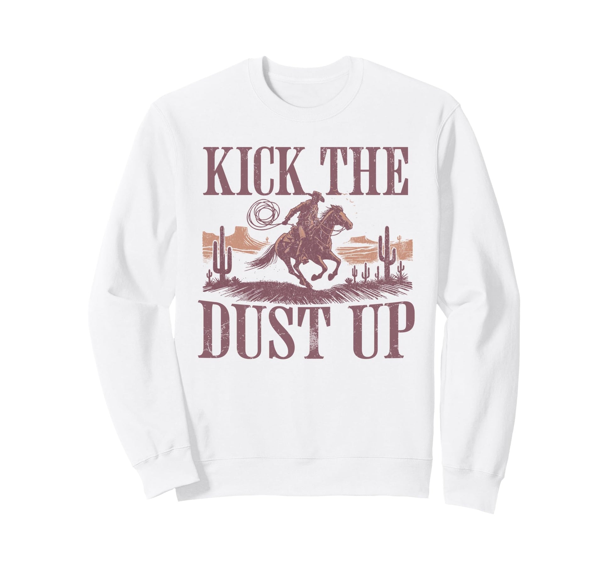 Western Rodeo Cowboy Riding Horse Sweatshirt - Novelty Apparel for Adults - T-Shirt, Sweatshirt, Hoodie