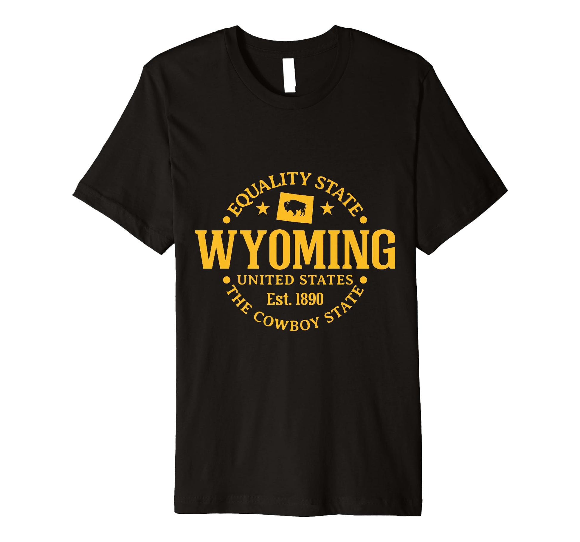Wyoming Equality State Est 1890 T-Shirt - Minimalist Print Men Women - T-Shirt, Sweatshirt, Hoodie