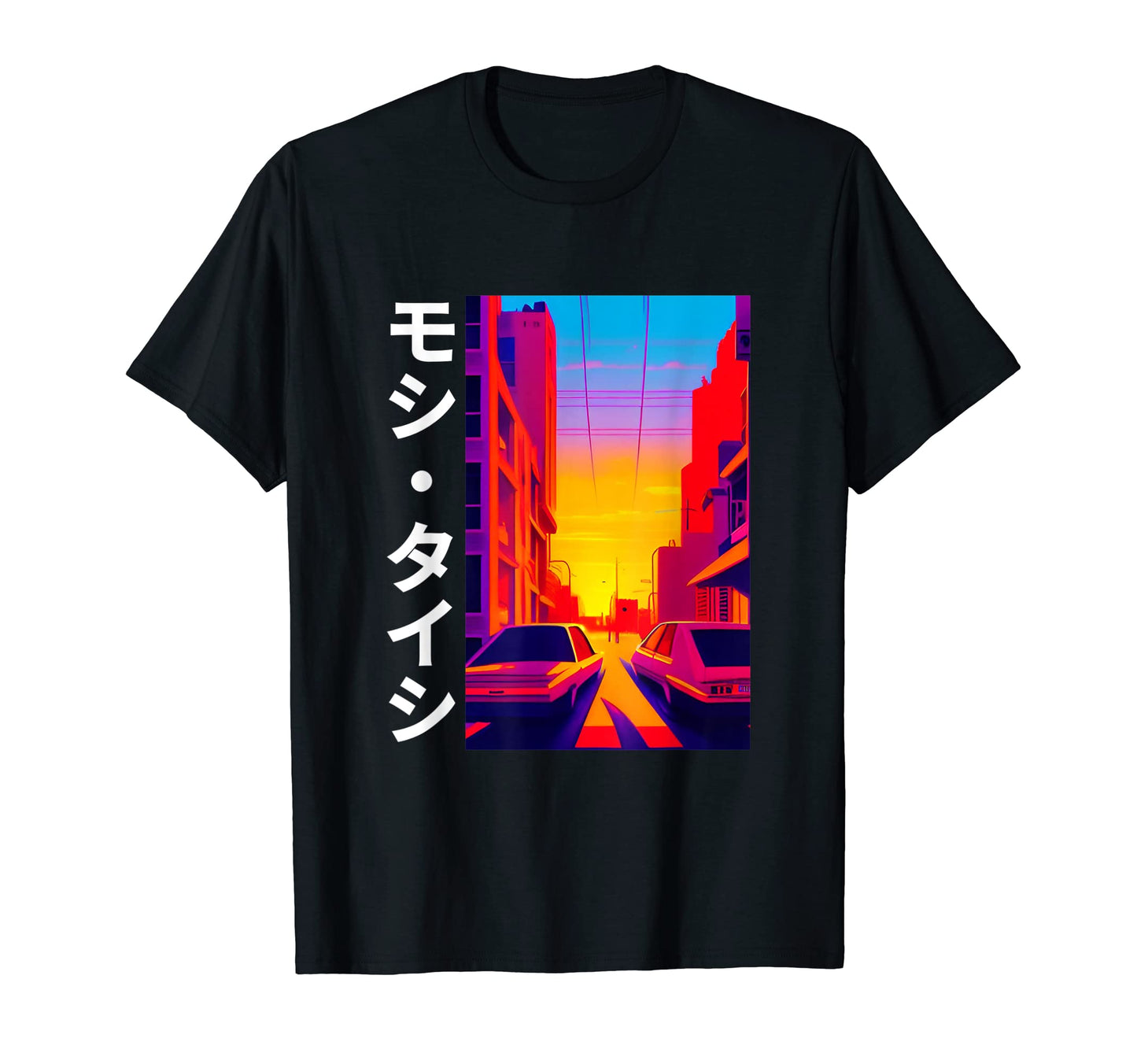 90S Synthwave Japanese Vaporwave Art T-Shirt - Minimalist Print Unisex - T-Shirt, Sweatshirt, Hoodie