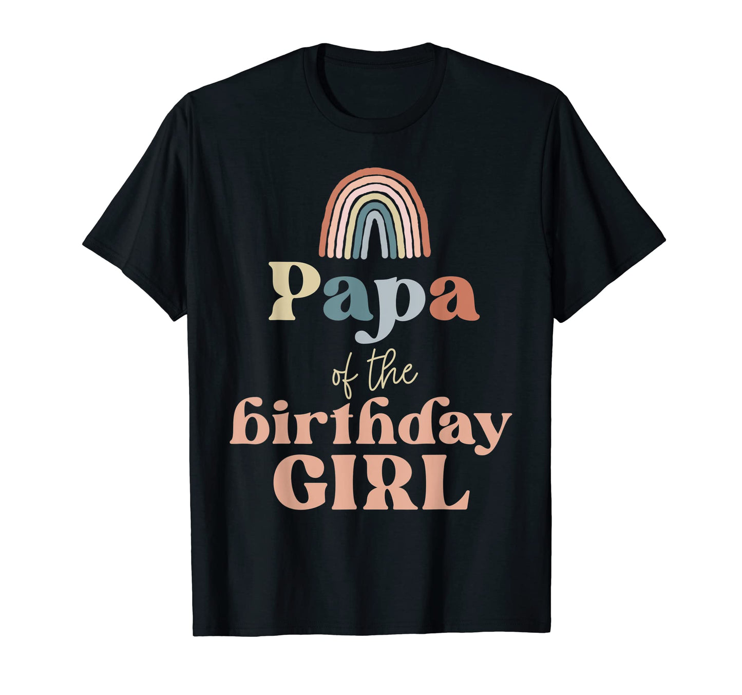 Mens Papa Birthday Boho Rainbow T-Shirt - Fun Novelty Design for Adults - T-Shirt, Sweatshirt, Hoodie