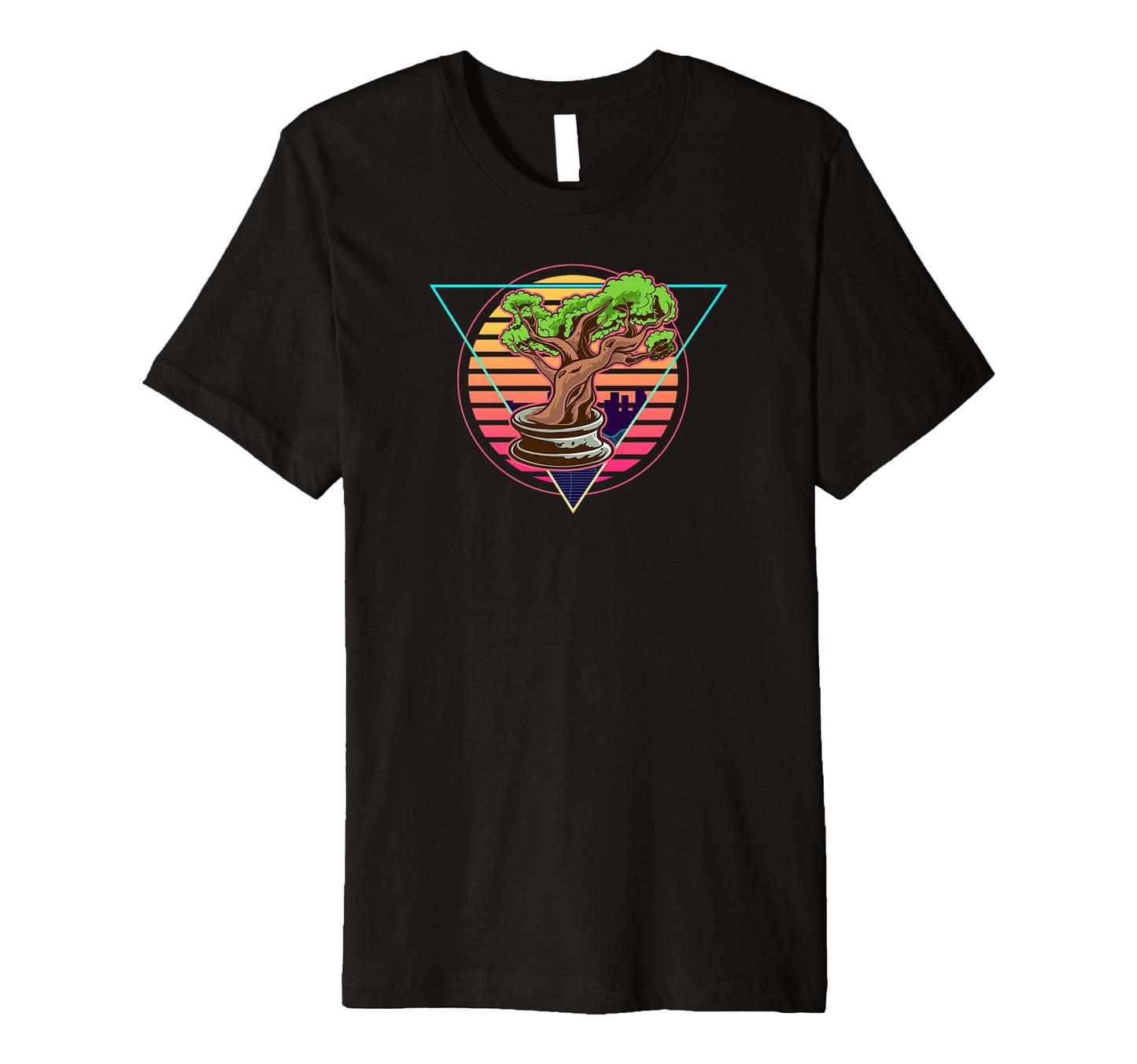 Futuristic Bonsai Vaporwave Bonsai T-Shirt - Custom Art Print for Adults - T-Shirt, Sweatshirt, Hoodie