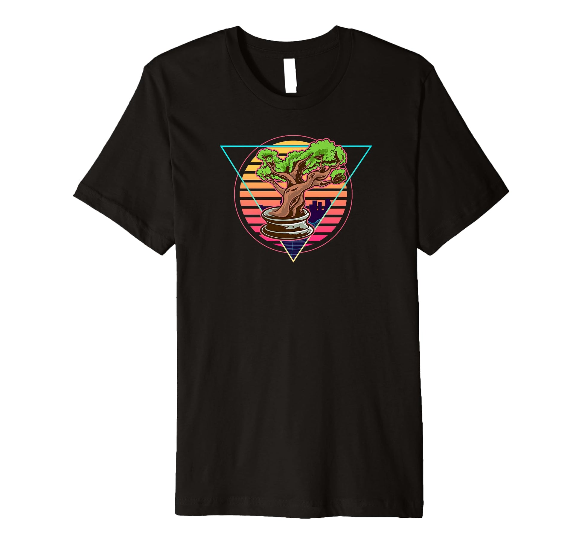 Futuristic Bonsai Vaporwave Bonsai T-Shirt - Custom Art Print for Adults - T-Shirt, Sweatshirt, Hoodie