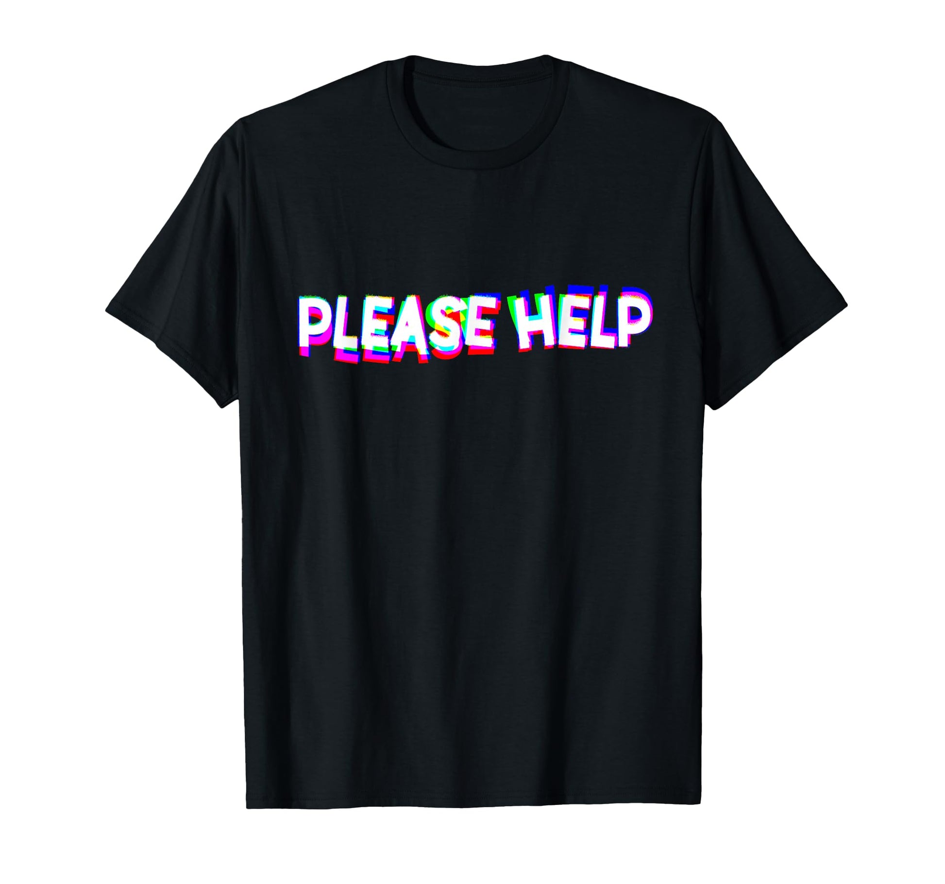 Please Help Vaporwave Aesthetic T-Shirt - Novelty Apparel for Adults - T-Shirt, Sweatshirt, Hoodie