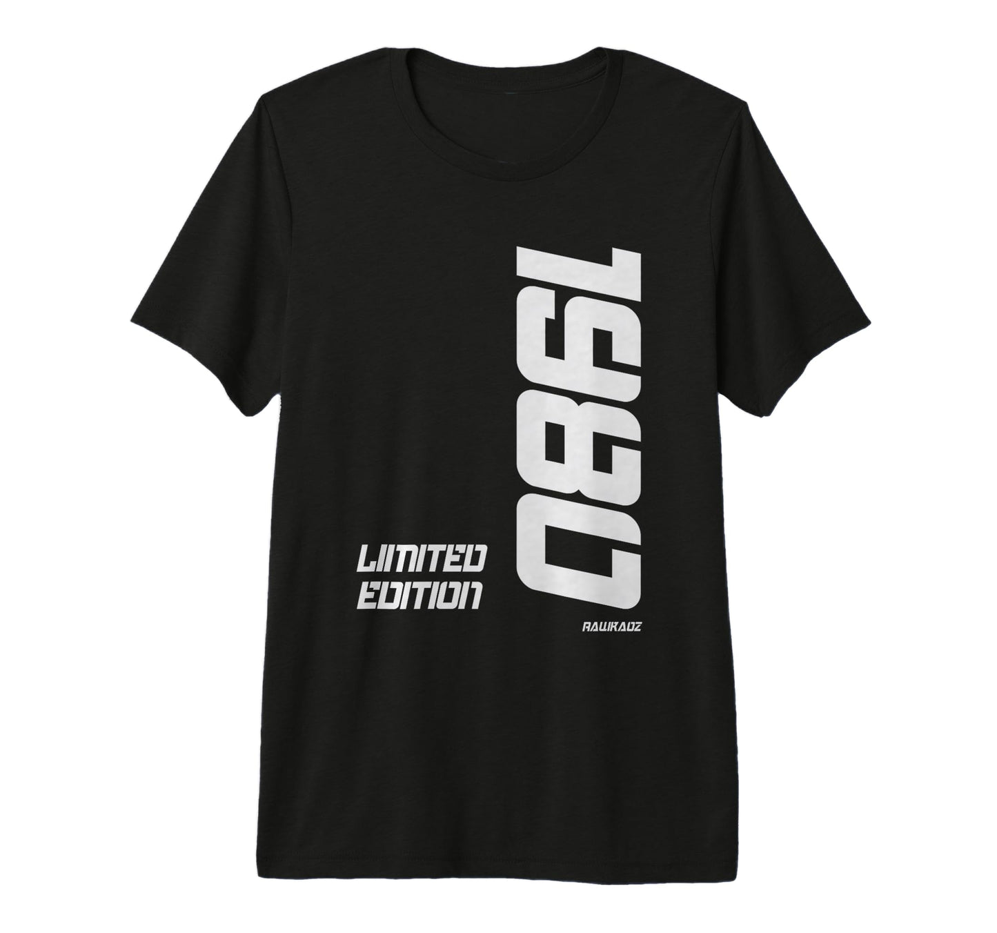1980 Bold Typography Tri Blend T-Shirt - Novelty Apparel Men Women - T-Shirt, Sweatshirt, Hoodie
