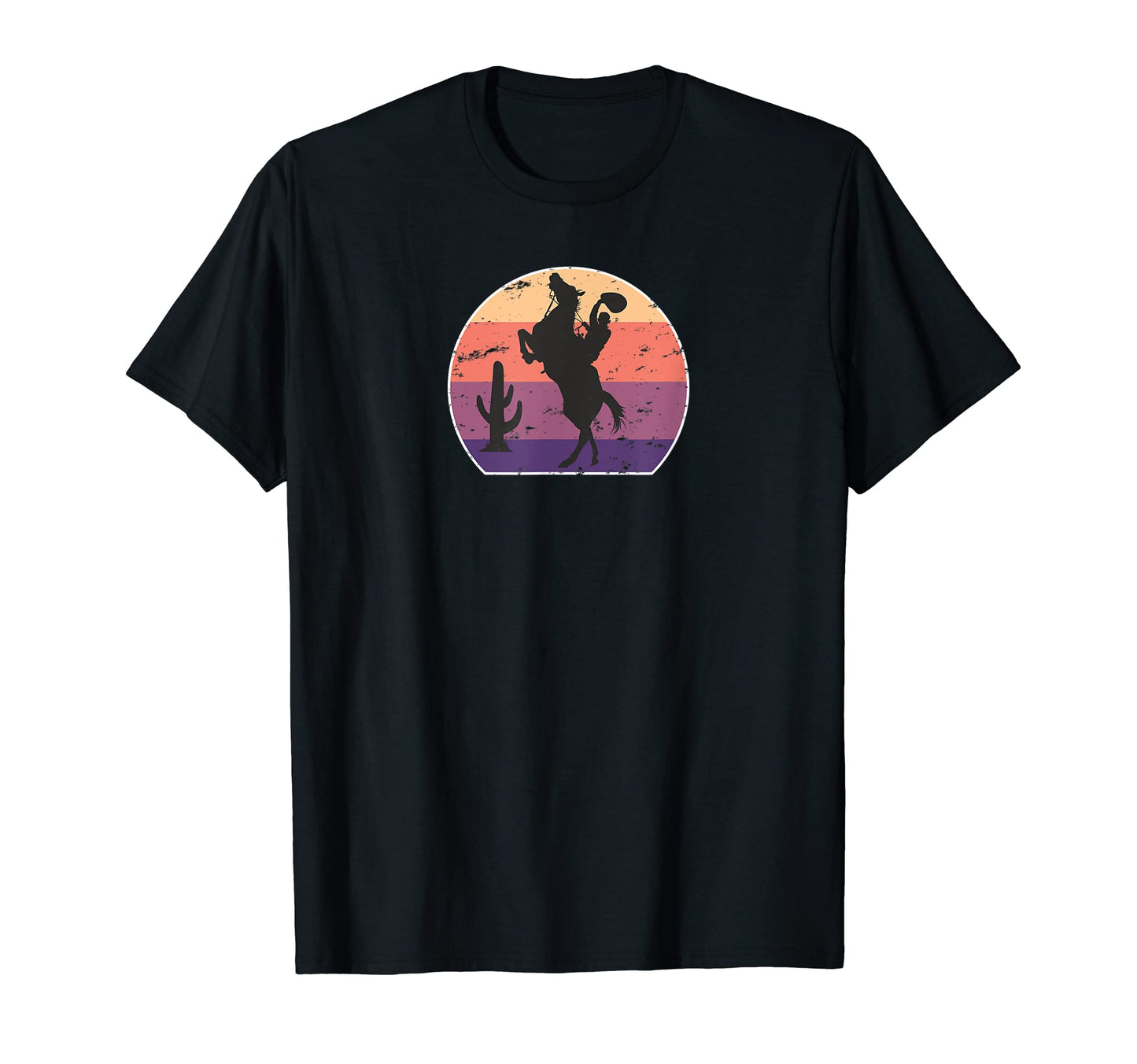 Cowboy Horse Silhouette T-Shirt - Trendy Graphic for Adults - T-Shirt, Sweatshirt, Hoodie