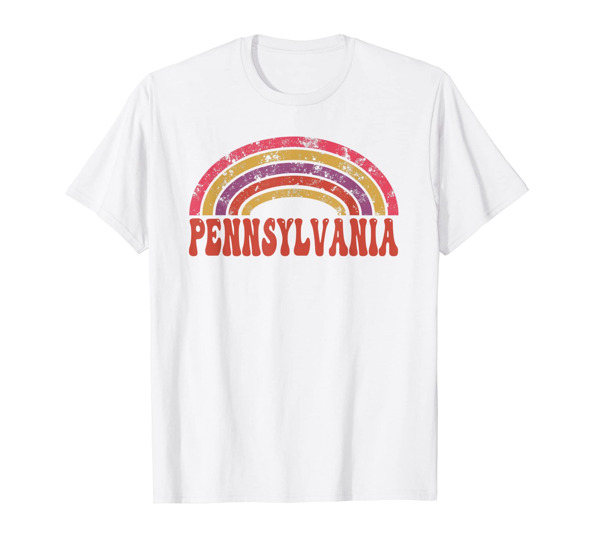 Pennsylvania Hippie Rainbow 60S 70S T-Shirt - Trendy Graphic Men Women - T-Shirt, Sweatshirt, Hoodie