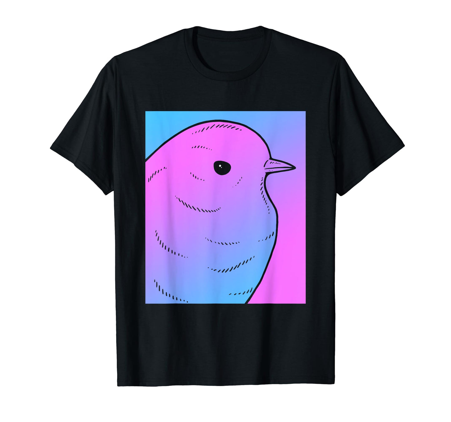 Vaporwave Robin Aesthetic Pastel Goth T-Shirt - Graphic Print for Adults - T-Shirt, Sweatshirt, Hoodie