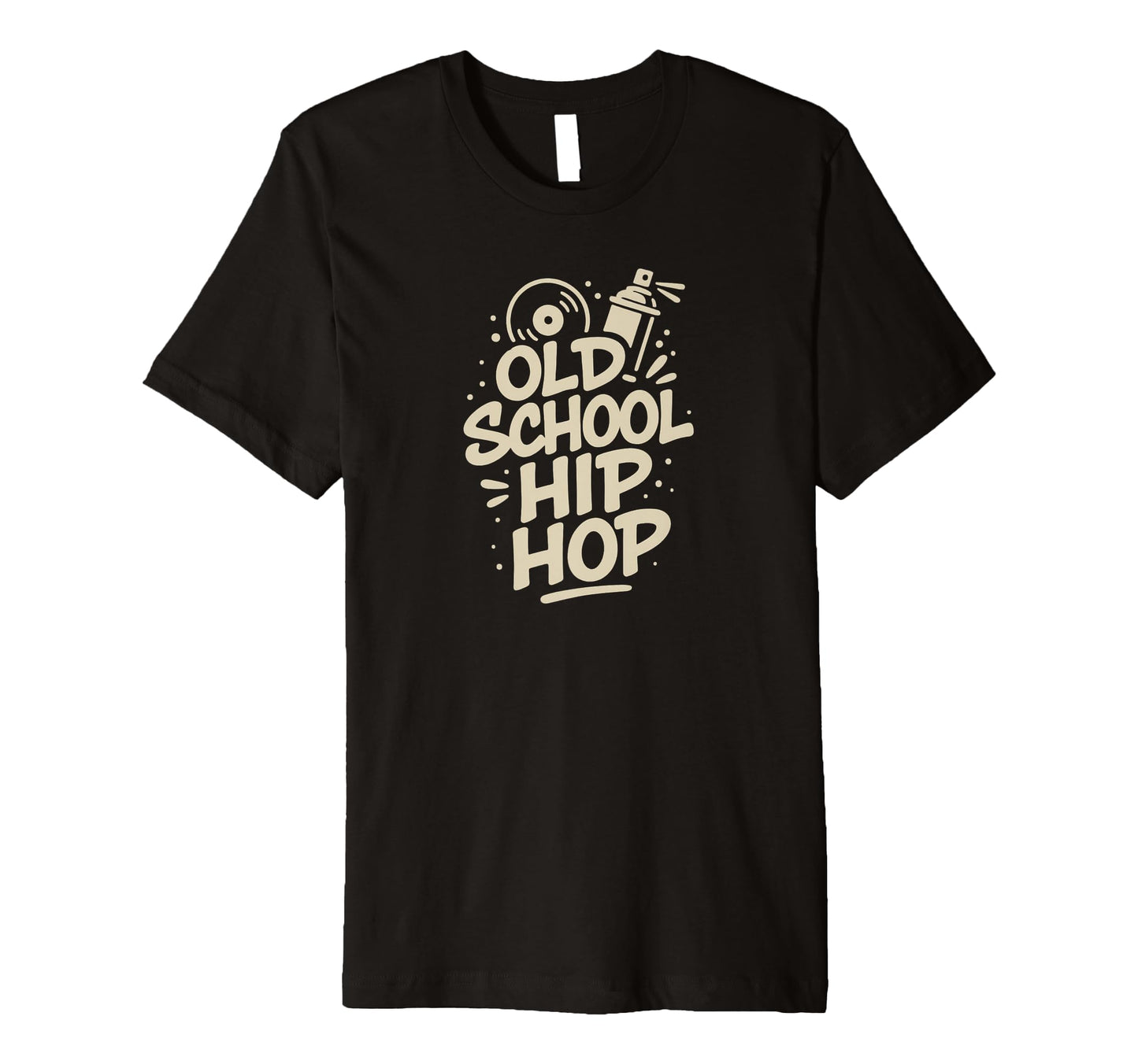 Raised Old School Hip Hop Simple Rap T-Shirt - Custom Art Print Men Women - T-Shirt, Sweatshirt, Hoodie