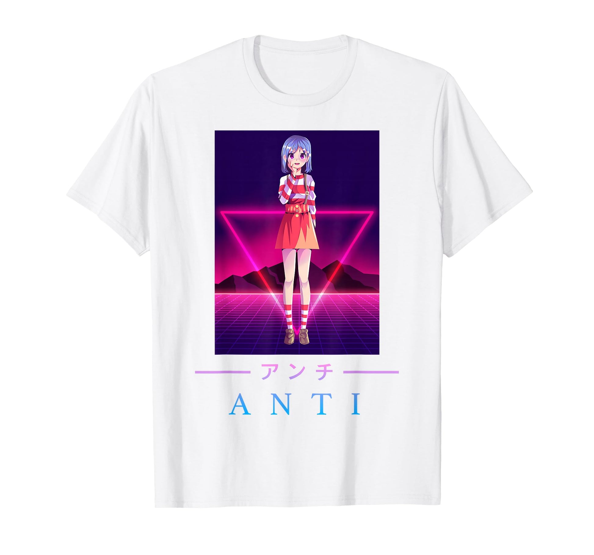 Anime Anti Japanese Aesthetic Vaporwave T-Shirt - Streetwear Style Unisex - T-Shirt, Sweatshirt, Hoodie