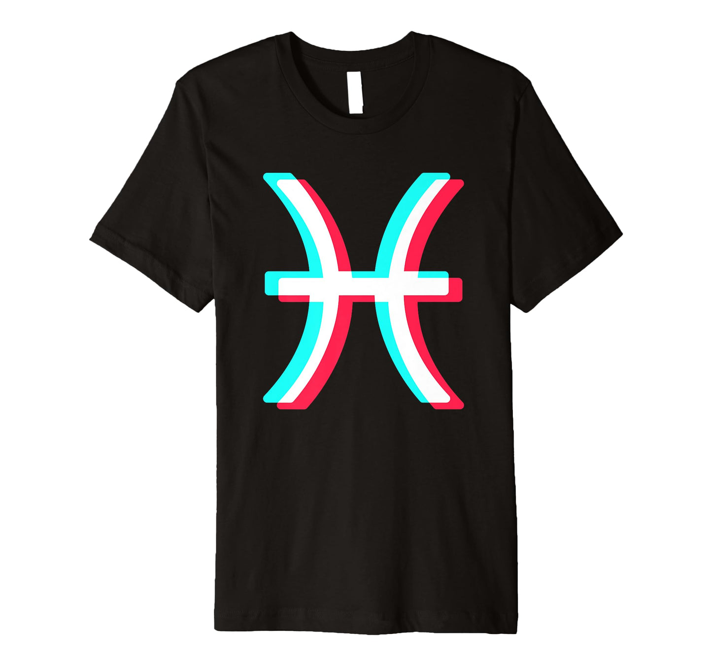 Pisces Glitch Aesthetic Vaporwave T-Shirt - Custom Art Print for Adults - T-Shirt, Sweatshirt, Hoodie