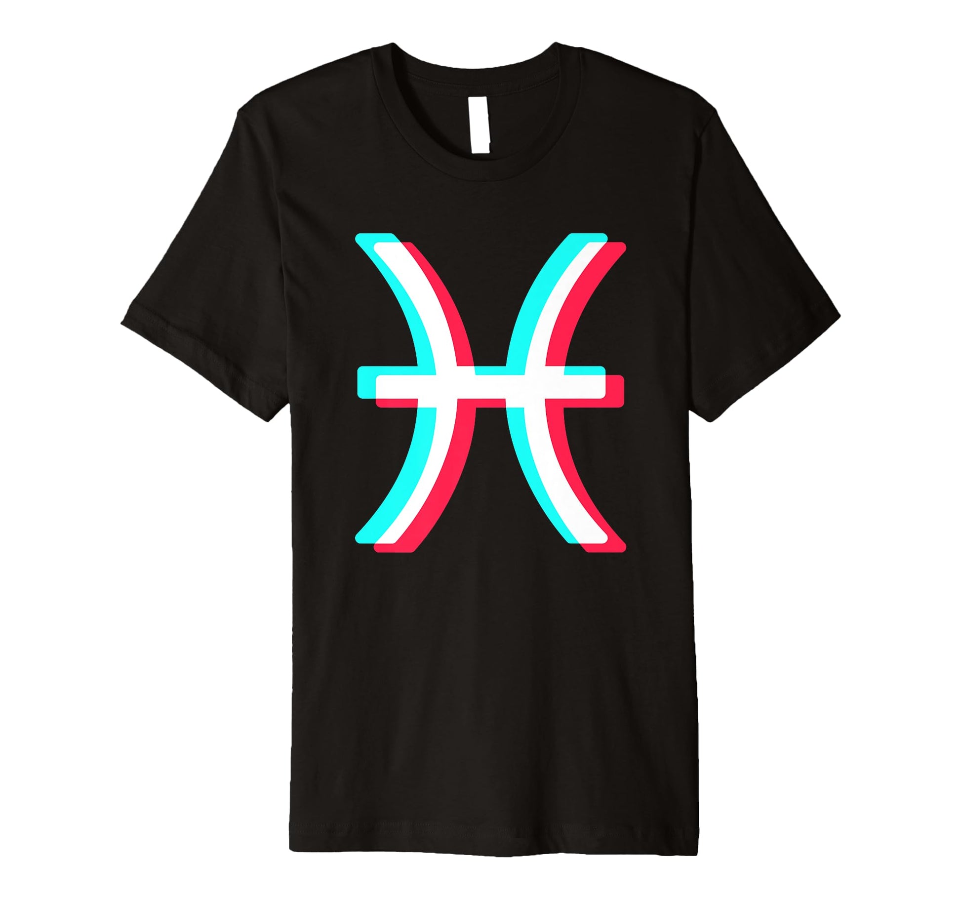 Pisces Glitch Aesthetic Vaporwave T-Shirt - Custom Art Print for Adults - T-Shirt, Sweatshirt, Hoodie
