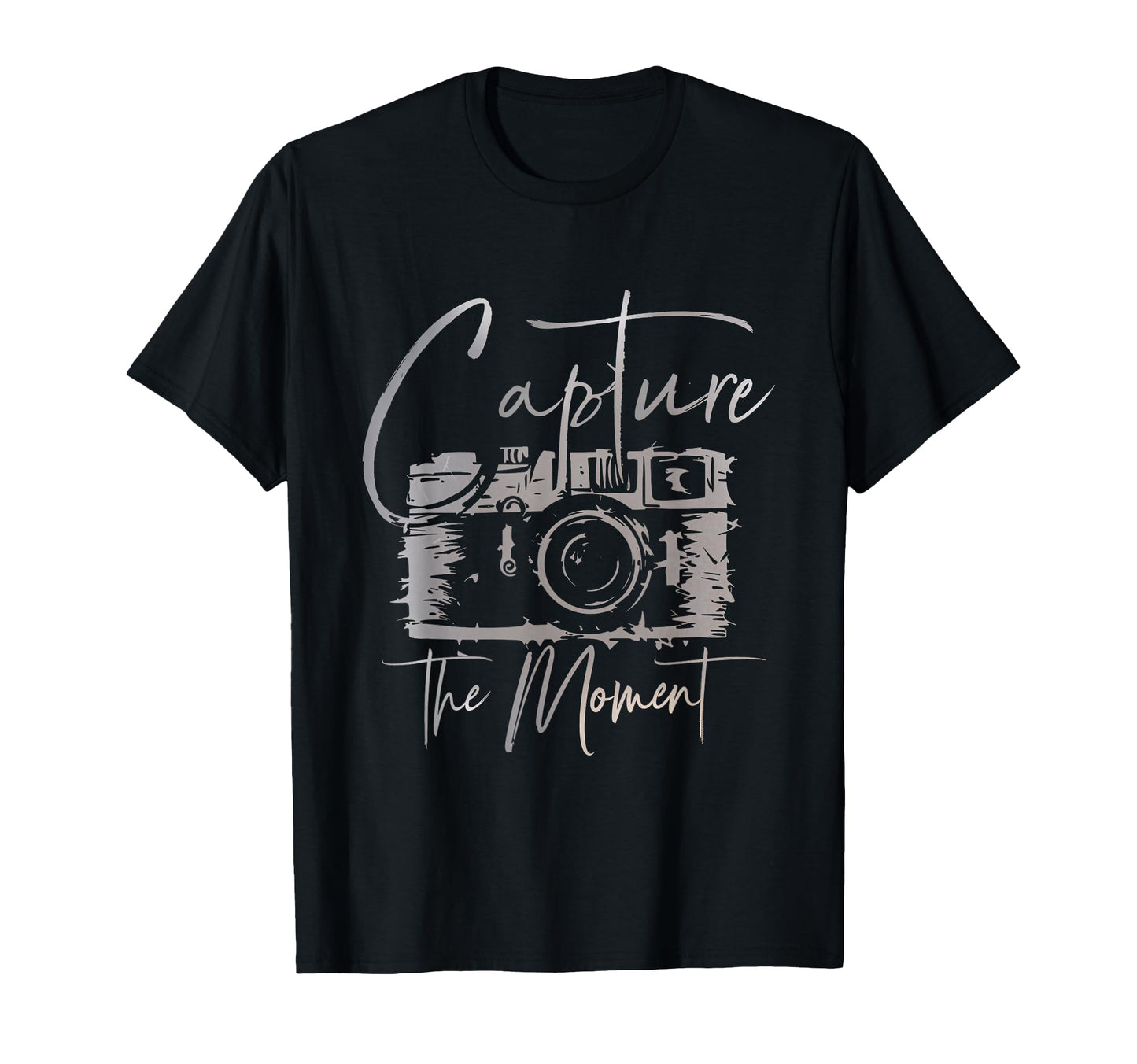 Capture Moment Photography Camera Art T-Shirt - Minimalist Print Unisex - T-Shirt, Sweatshirt, Hoodie