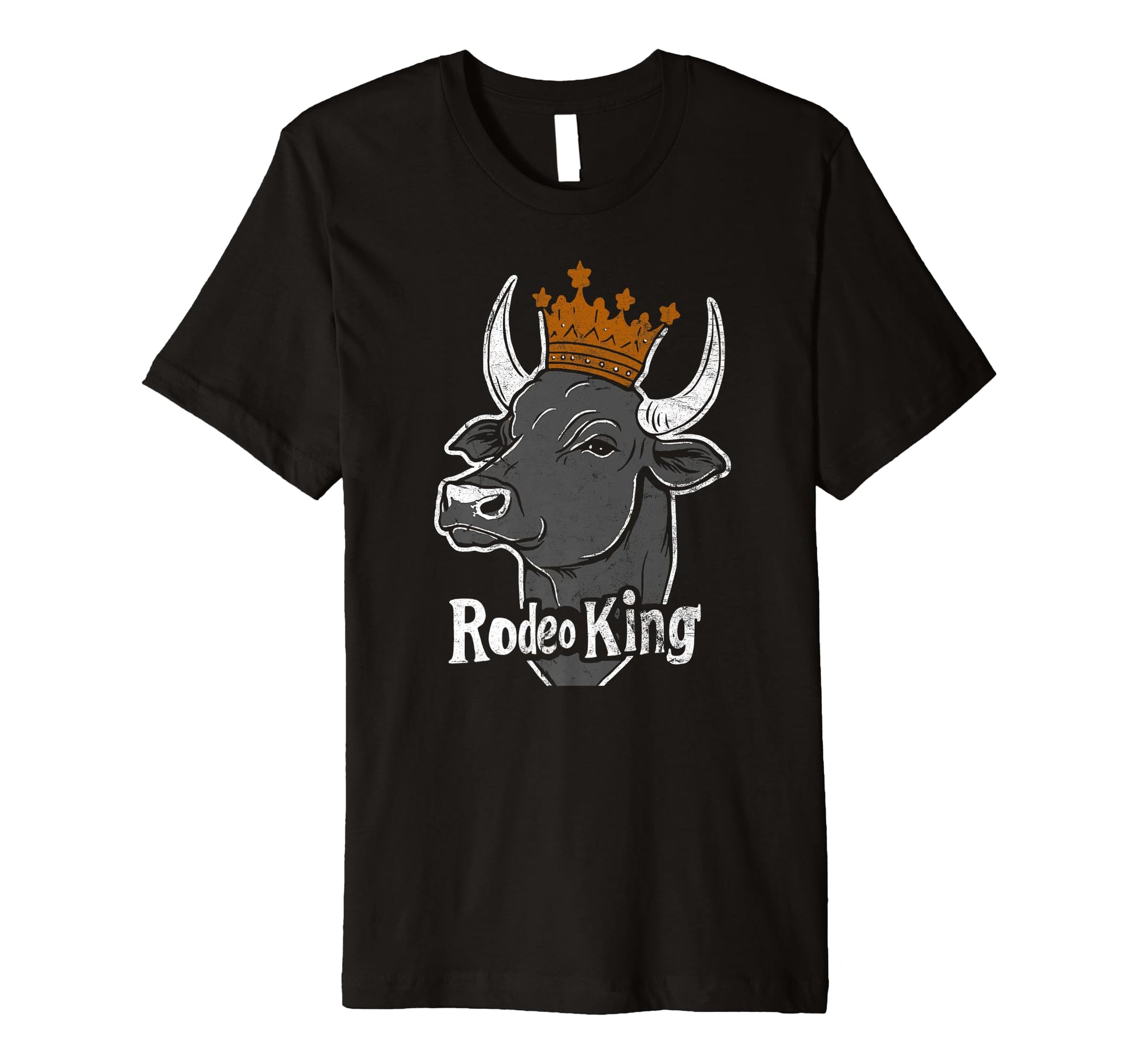 Rodeo King Wild West Mens Cowboy Bull T-Shirt - Trendy Graphic Unisex - T-Shirt, Sweatshirt, Hoodie