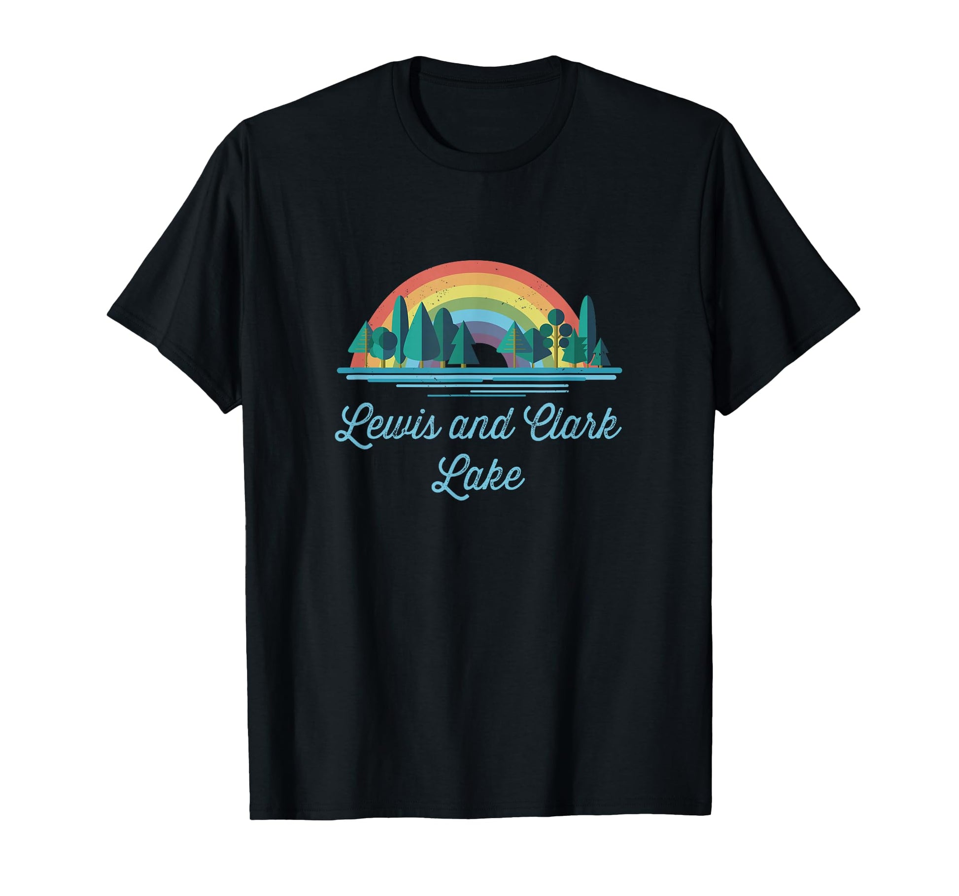Lewis And Clark Lake Rainbow Lake T-Shirt - Casual Everyday Wear Unisex - T-Shirt, Sweatshirt, Hoodie