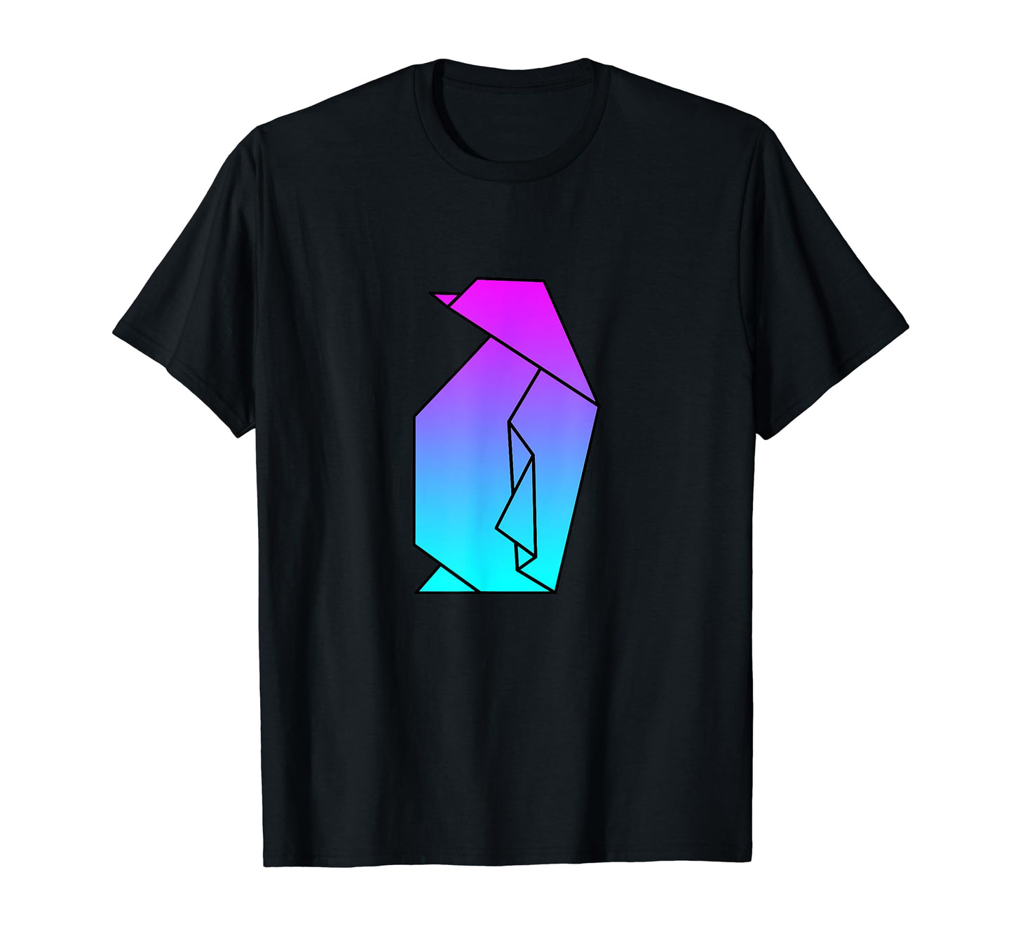 Penguin Origami Vaporwave Aesthetic T-Shirt - Fun Novelty Design Unisex - T-Shirt, Sweatshirt, Hoodie
