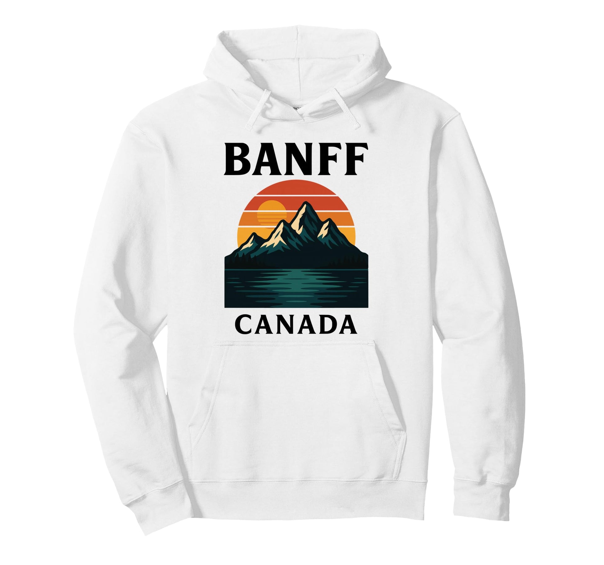 Banff National Park Canada Alberta Hoodie - Custom Art Print for Adults - T-Shirt, Sweatshirt, Hoodie