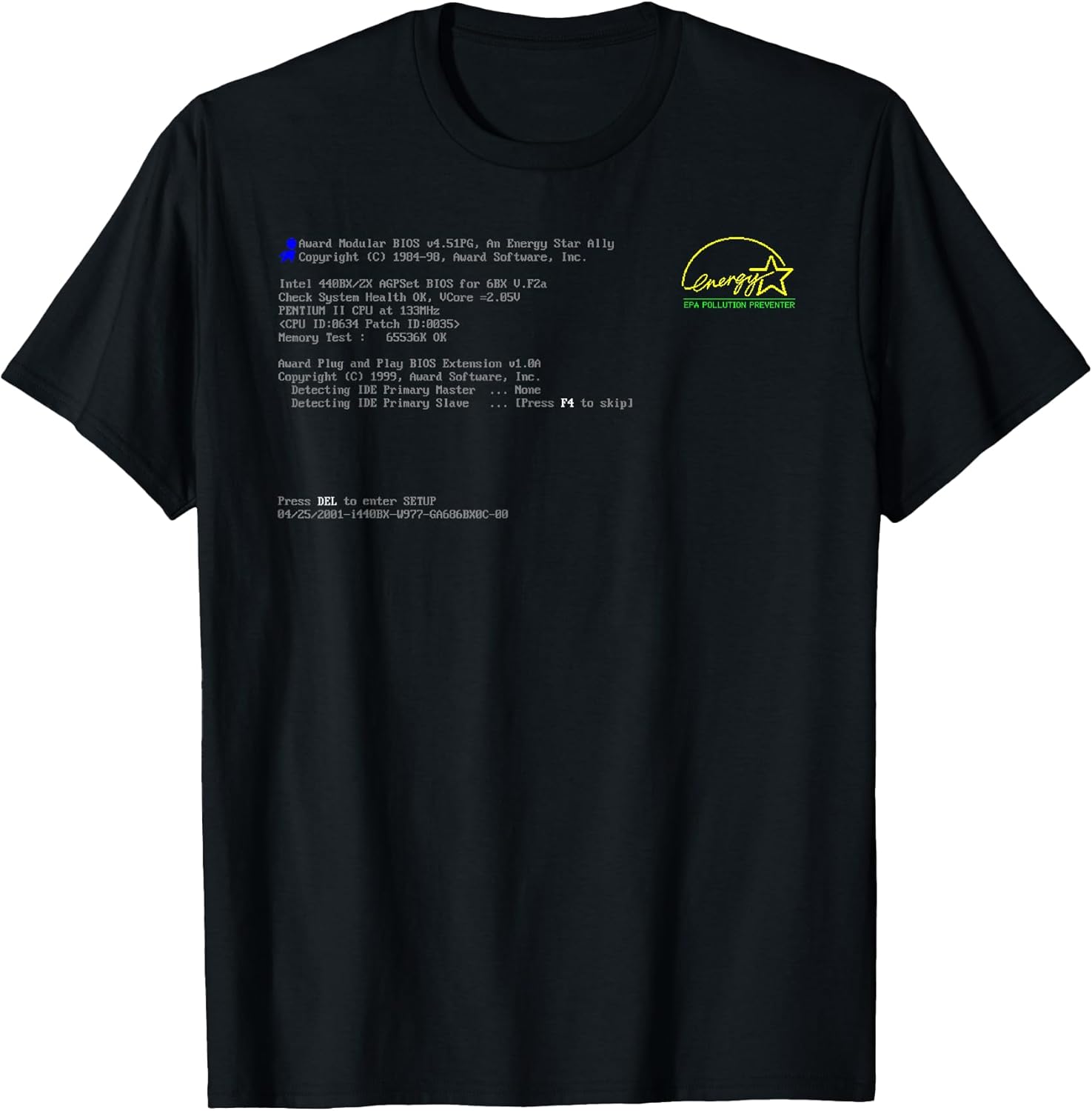 Bios loading screen - Adult & Kids T-Shirts, Sweatshirts & Hoodies apparel design preview 1