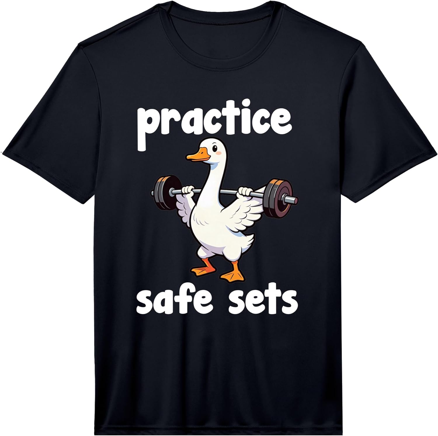 Practice Safe Sets Funny Gym Merch - Adult & Kids T-Shirts, Sweatshirts & Hoodies apparel design preview 1