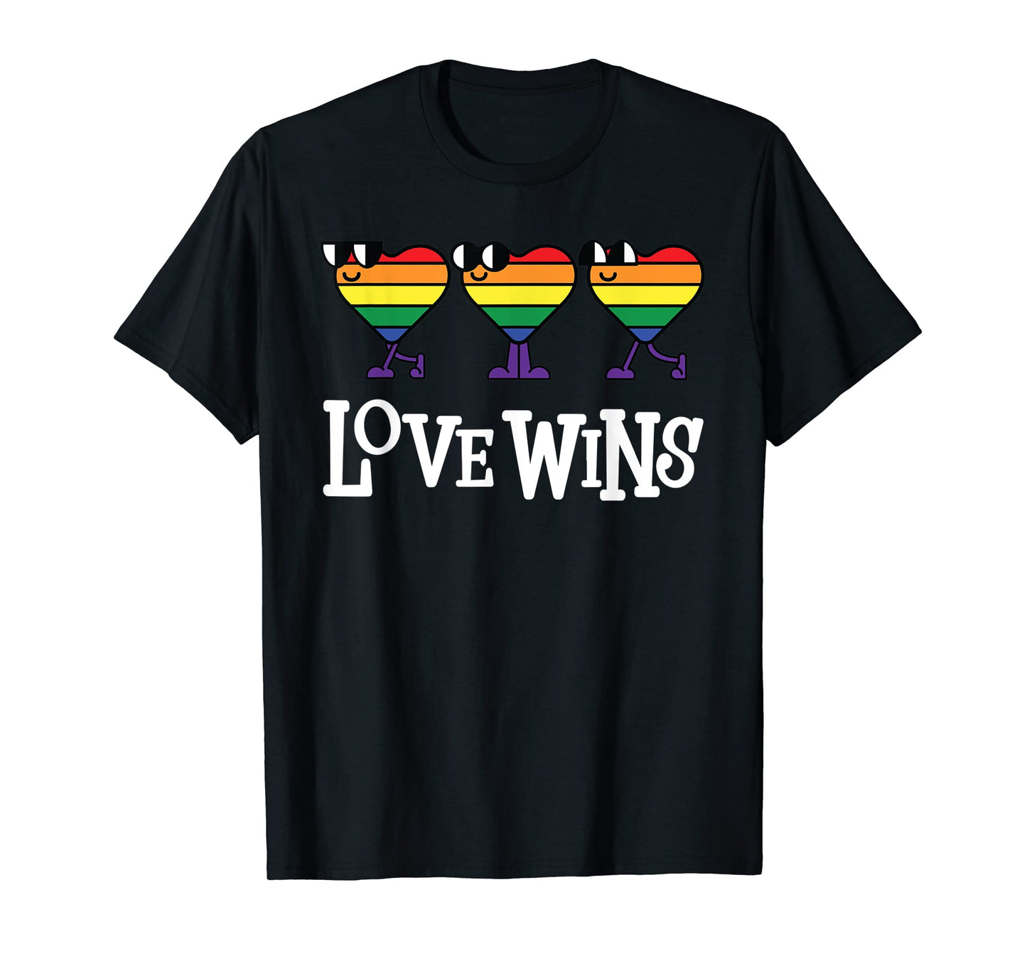 Lgbtq Love Wins Walking Rainbow T-Shirt - Aesthetic Graphic Men Women - T-Shirt, Sweatshirt, Hoodie