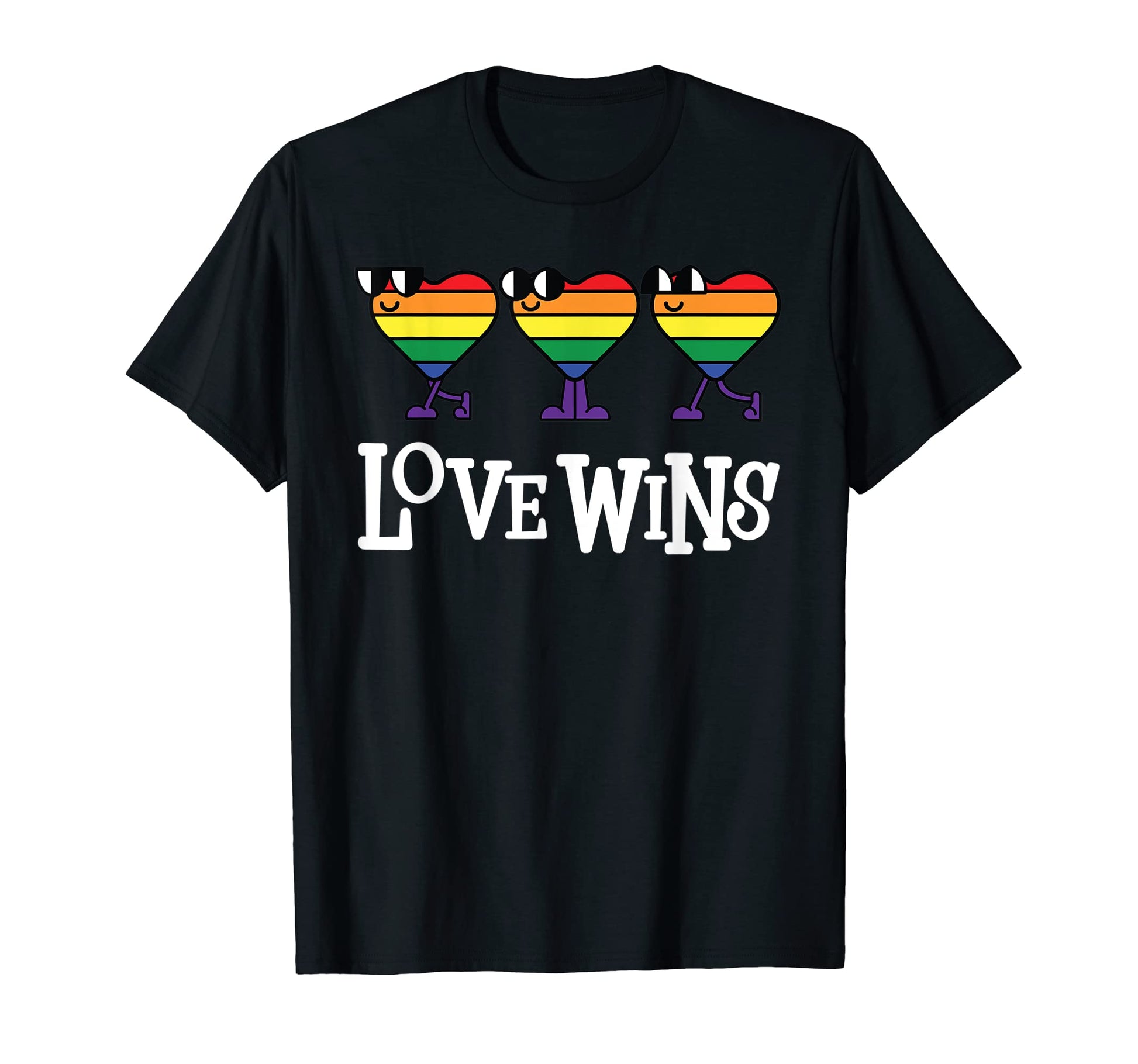 Lgbtq Love Wins Walking Rainbow T-Shirt - Aesthetic Graphic Men Women - T-Shirt, Sweatshirt, Hoodie